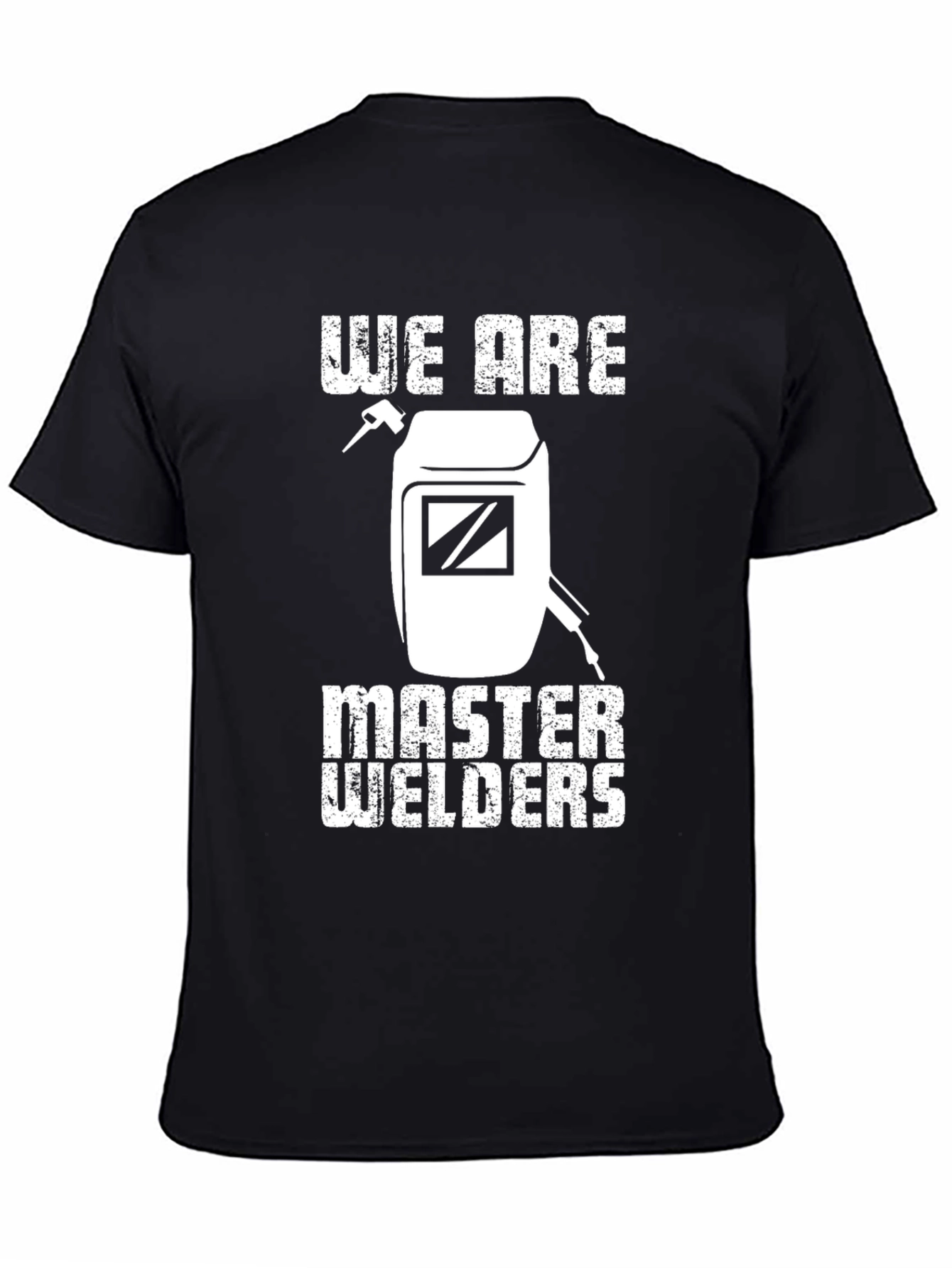 Master Welders T-Shirt - Black Cotton Crew Neck
