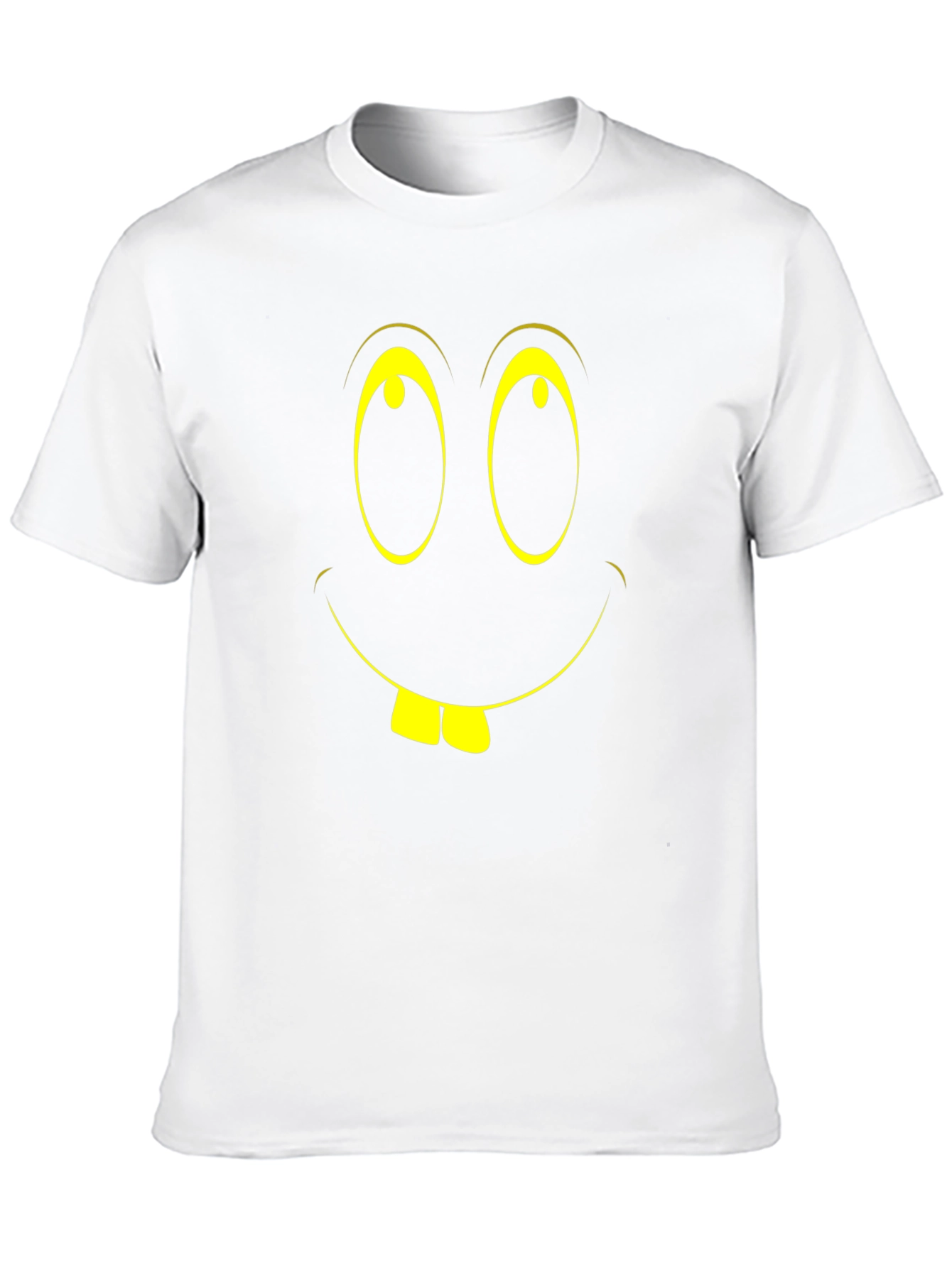 Funny Face Graphic Tee - Black Cotton T-Shirt
