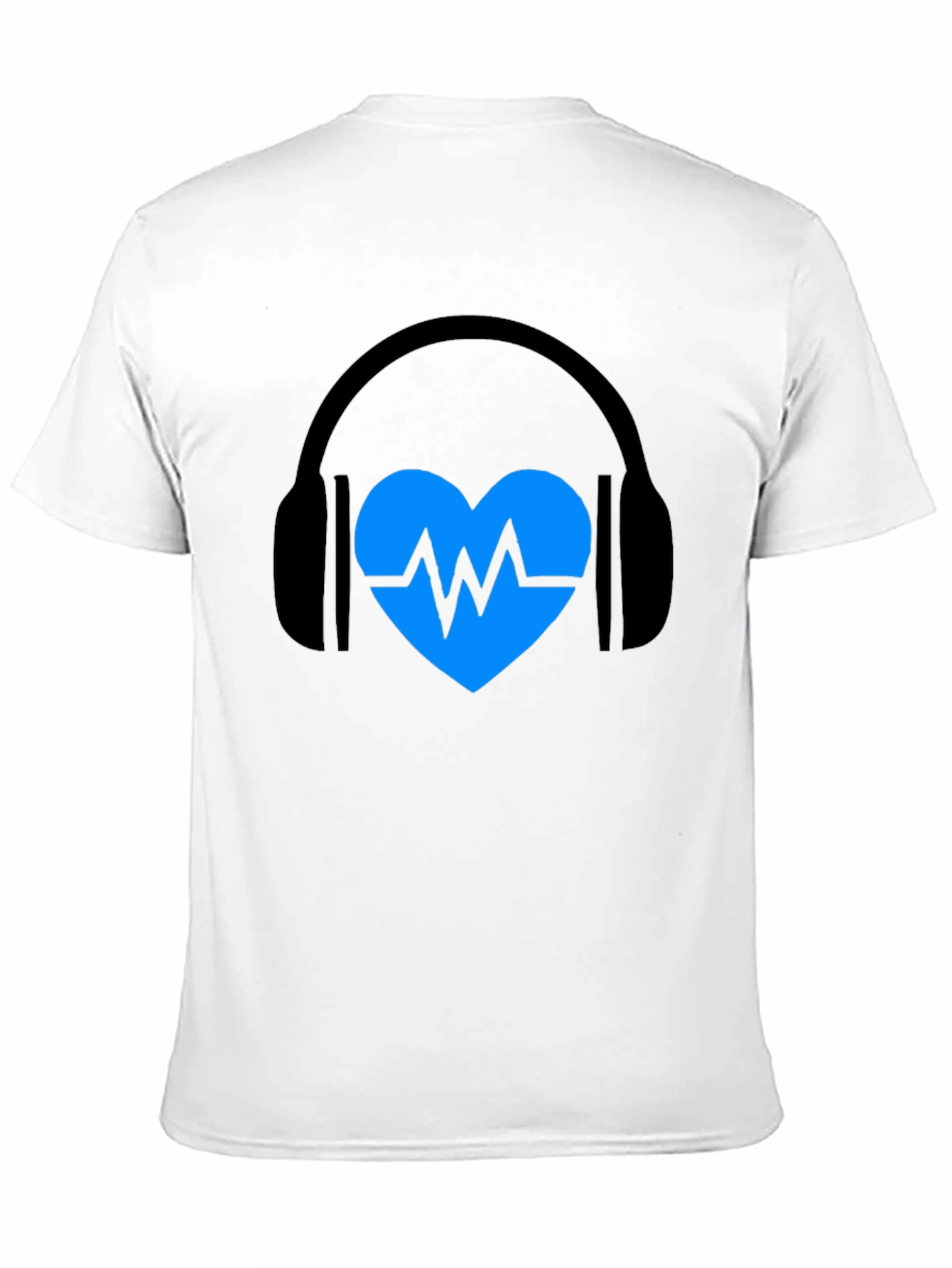 Heartbeat Headphones Graphic T-Shirt
