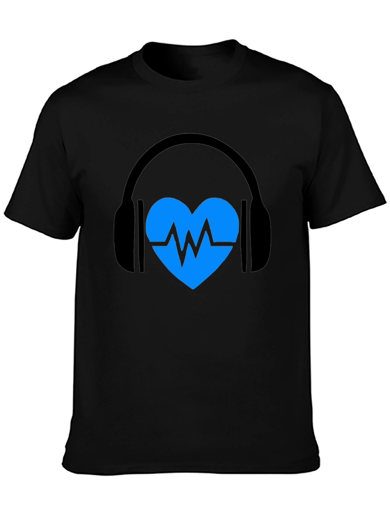 Heartbeat Headphones Graphic T-Shirt