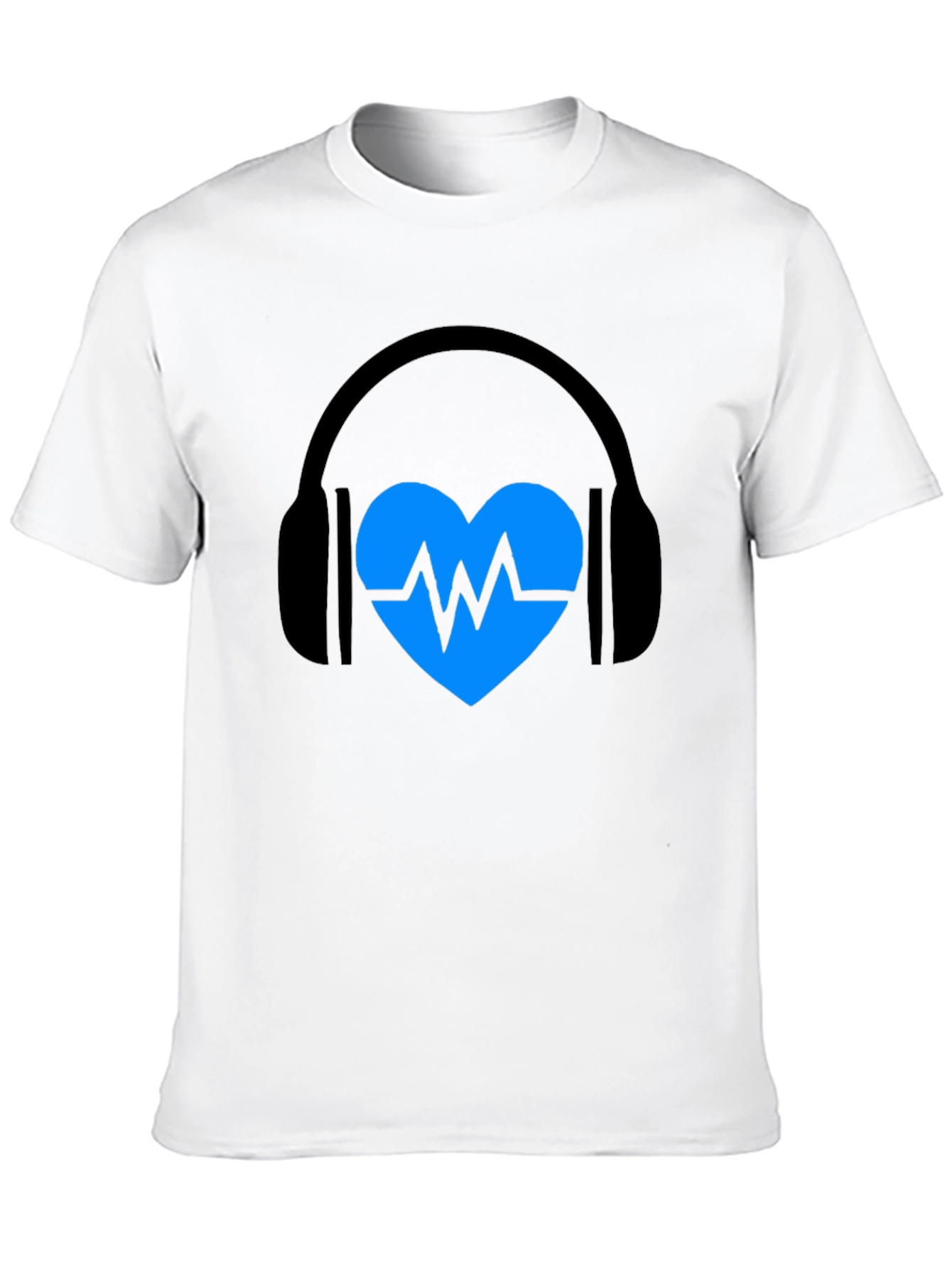 Heartbeat Headphones Graphic T-Shirt