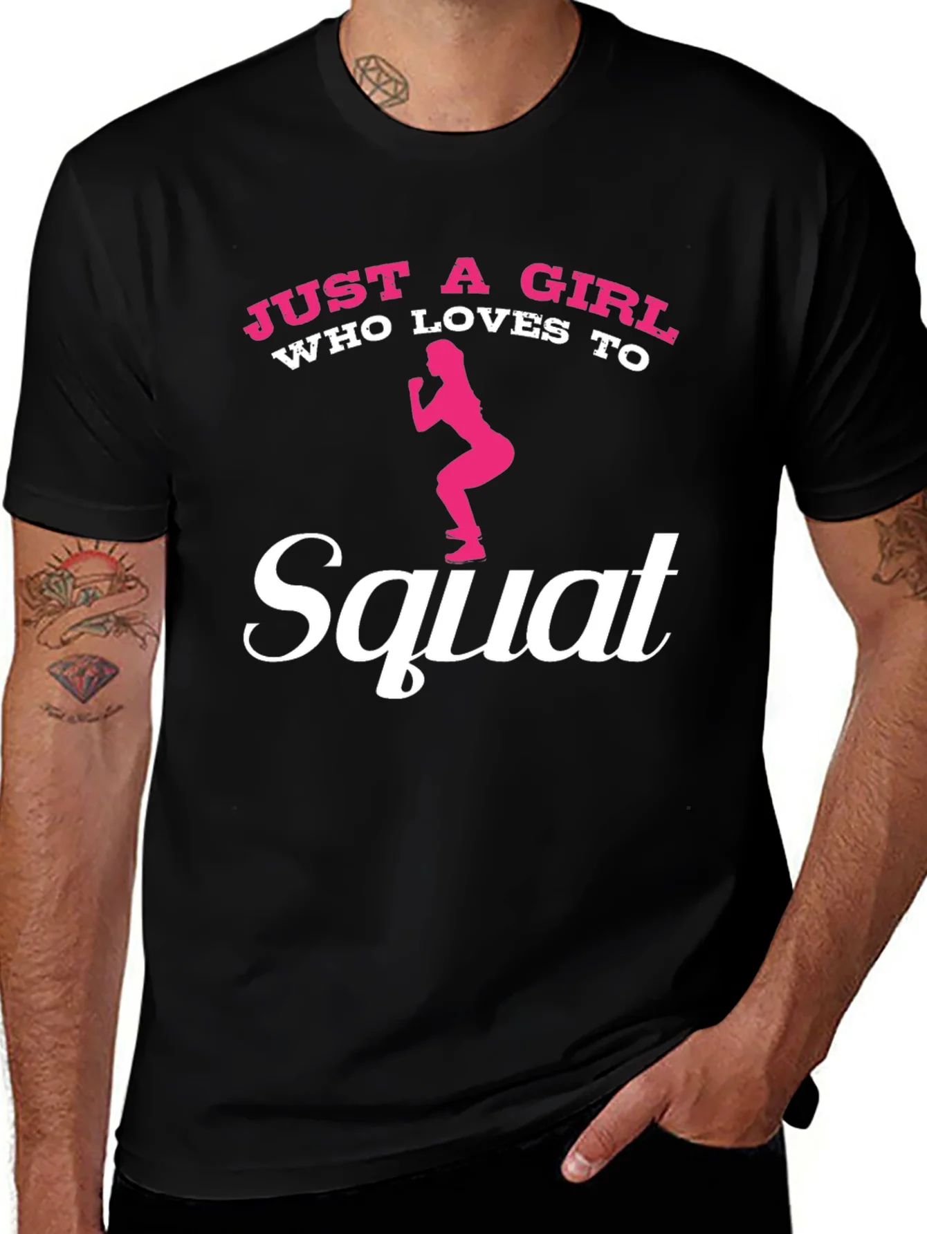 Just A Girl Who Loves To Squat Graphic T-Shirt