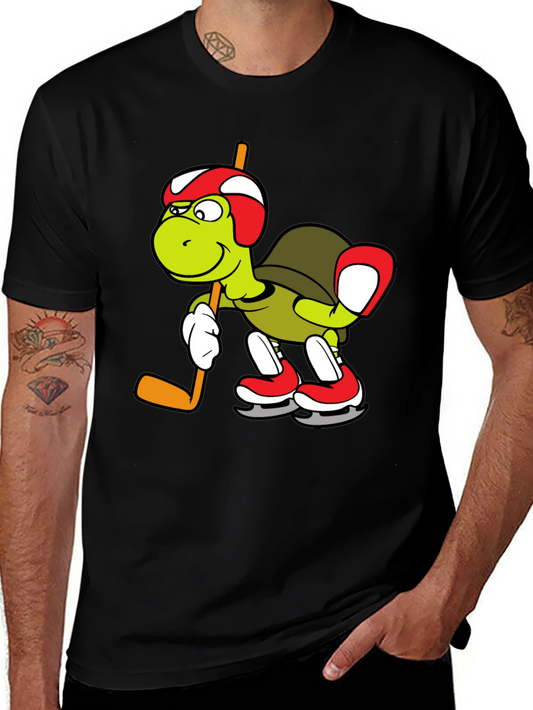 Turtle Hockey Player Graphic Tee