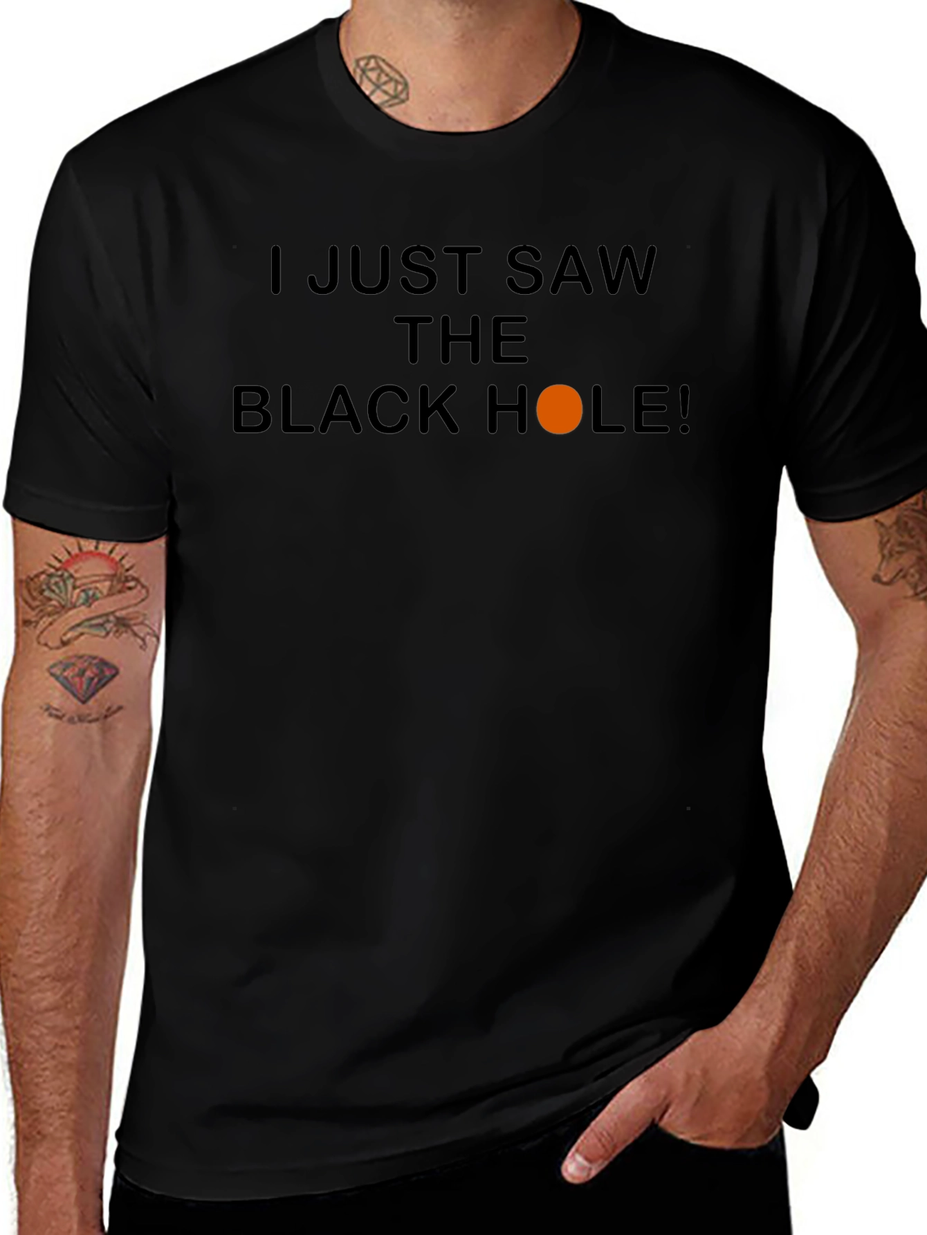 Black Hole Humor Graphic T-Shirt - Unisex