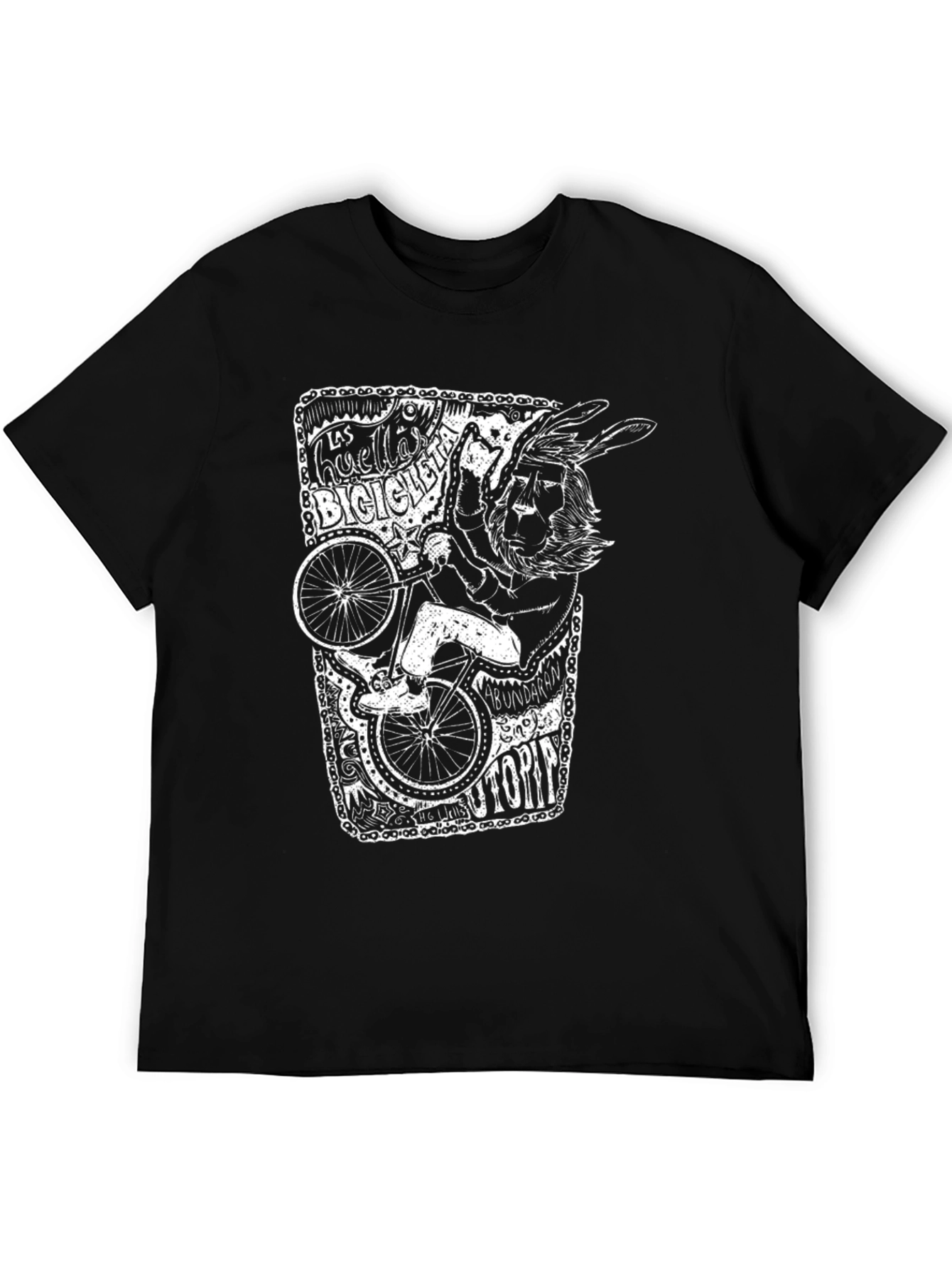 Unique Graphic T-Shirt - Bicycle Art