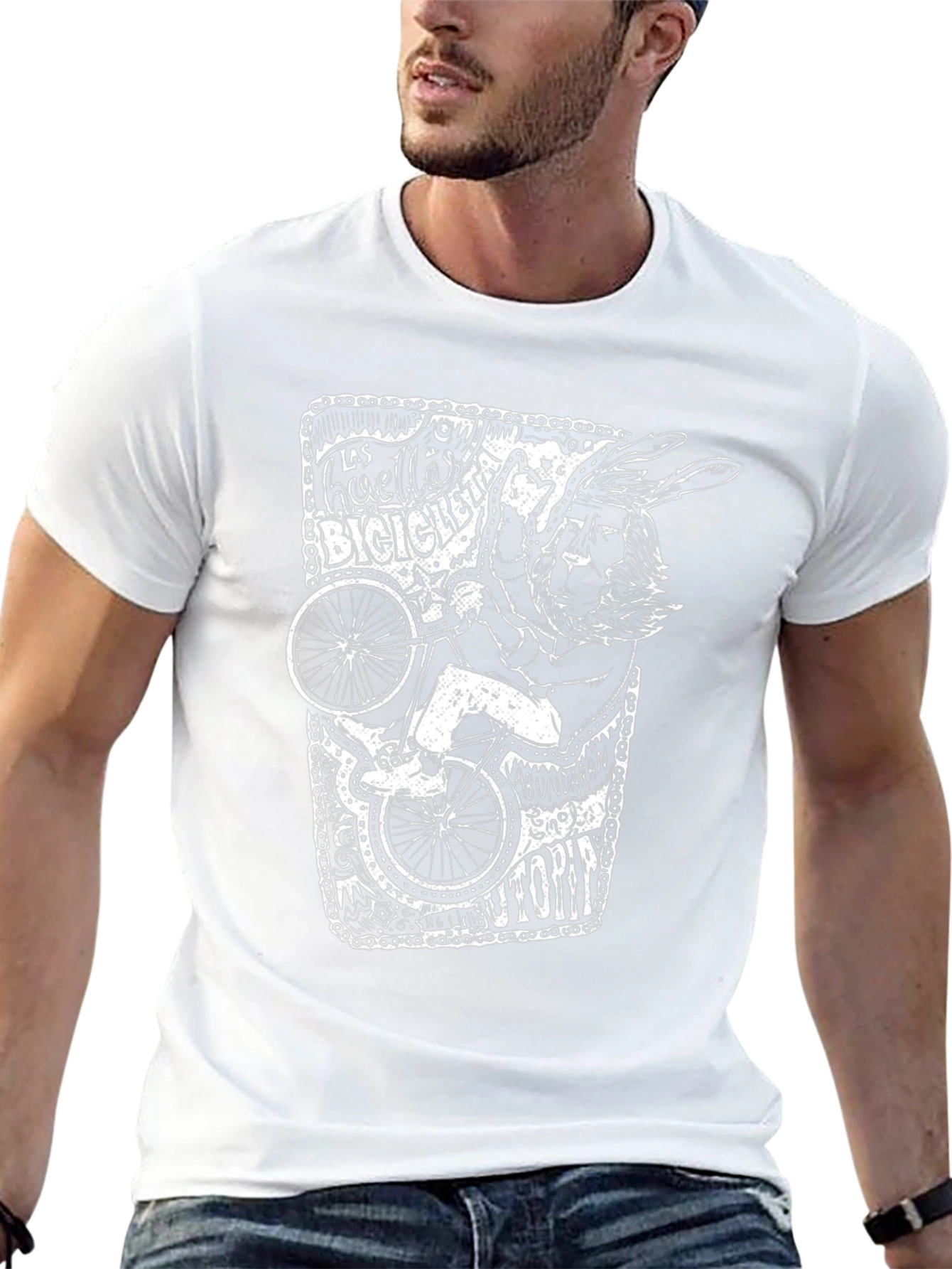 Unique Graphic T-Shirt - Bicycle Art