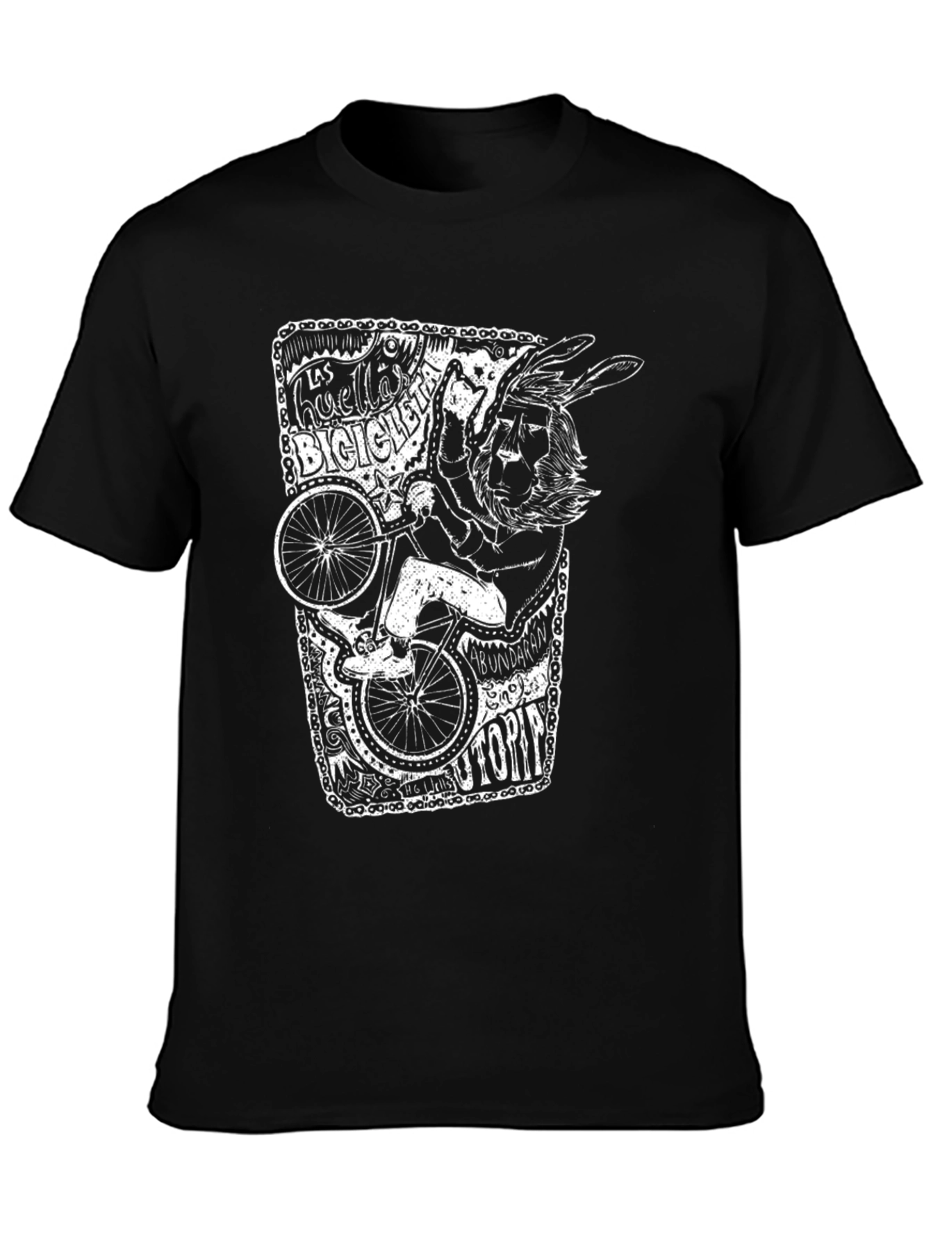Unique Graphic T-Shirt - Bicycle Art