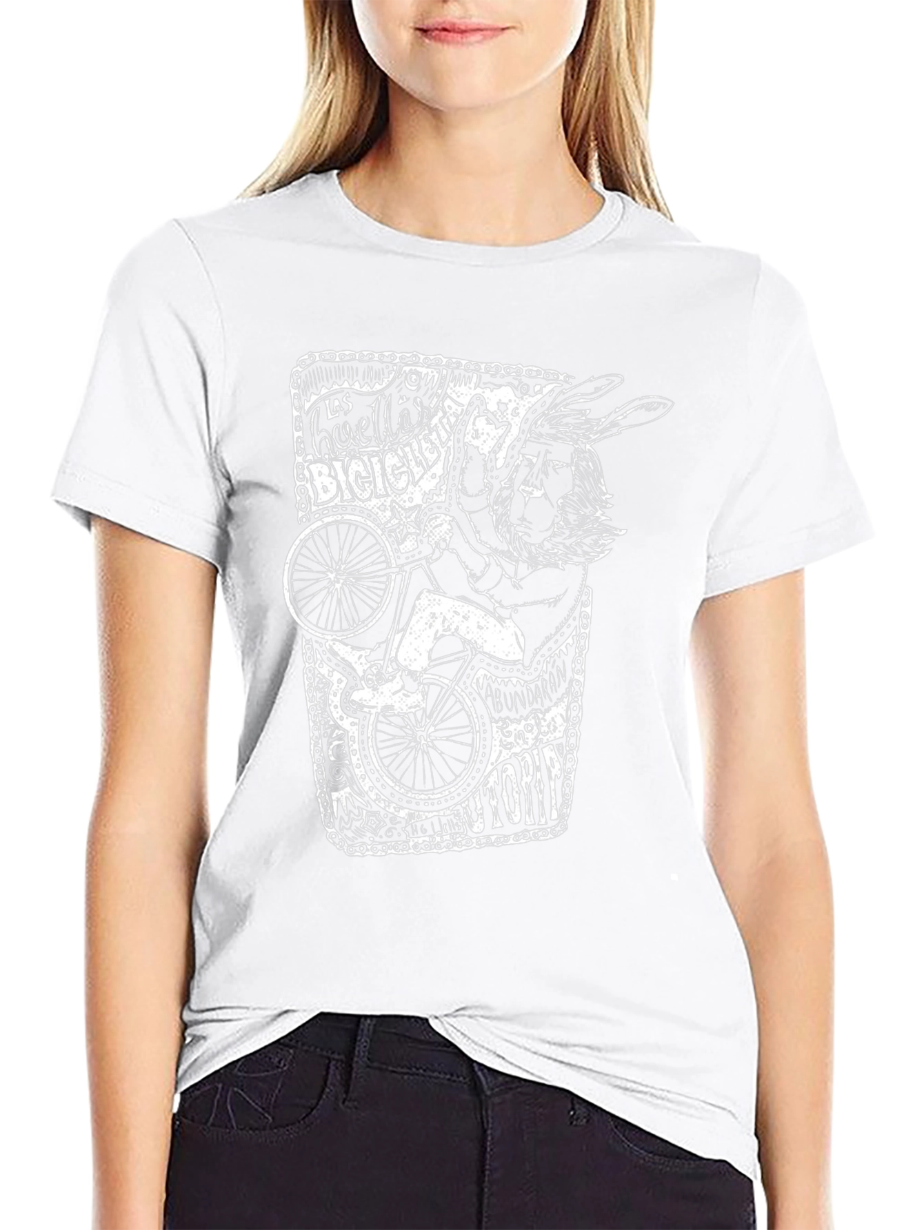 Unique Graphic T-Shirt - Bicycle Art