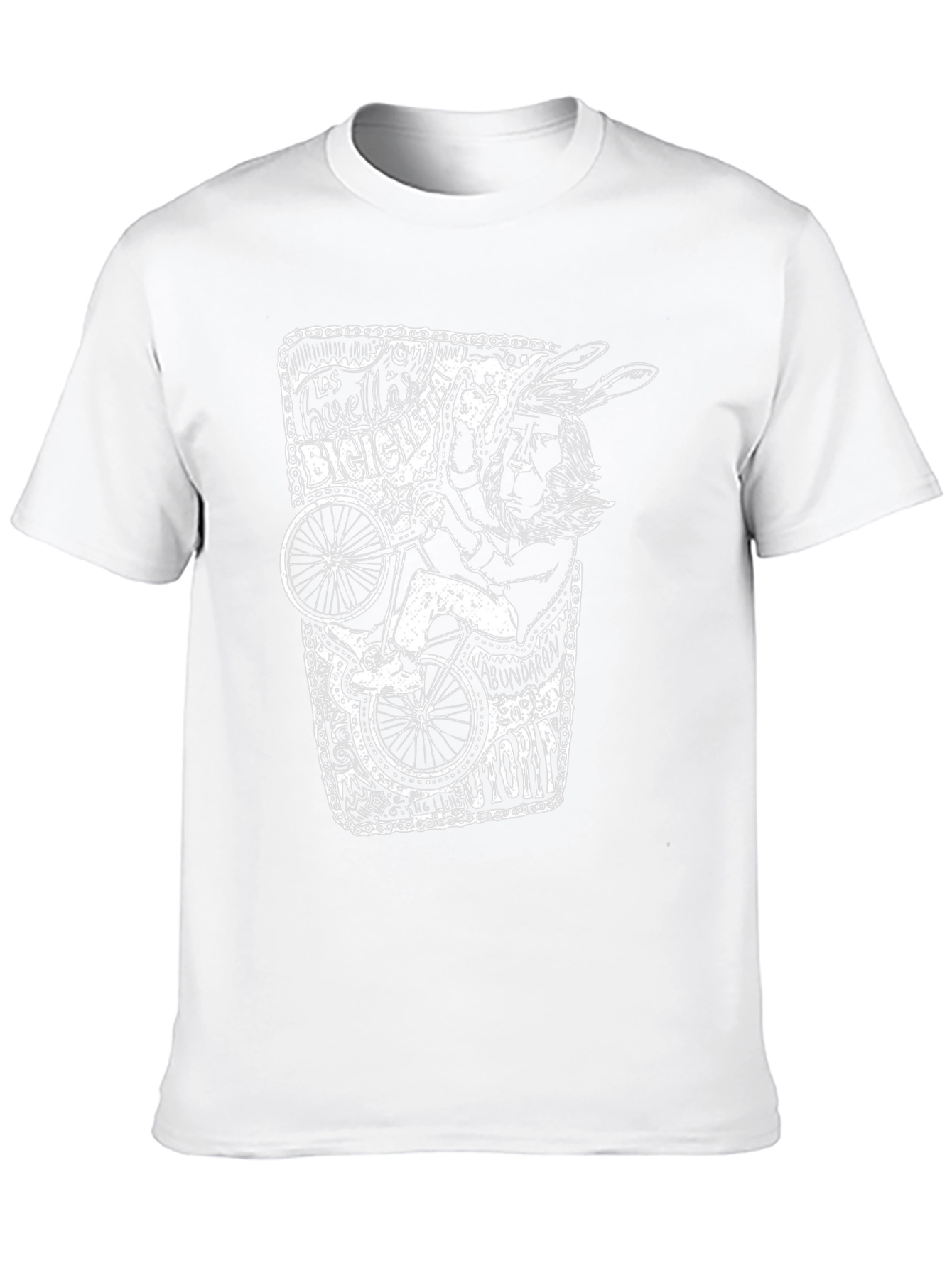 Unique Graphic T-Shirt - Bicycle Art