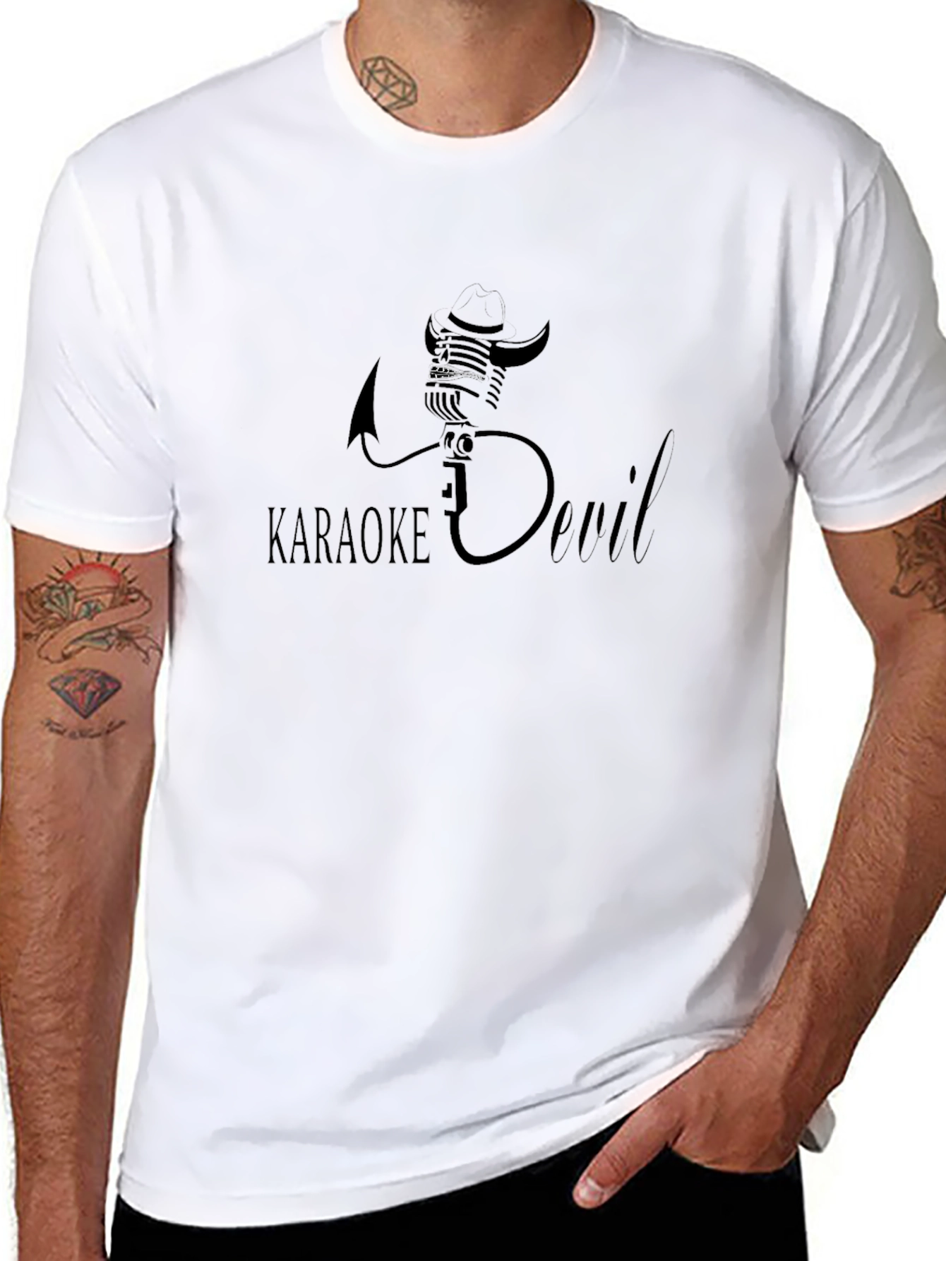 Karaoke Devil Graphic Tee - Soft Cotton