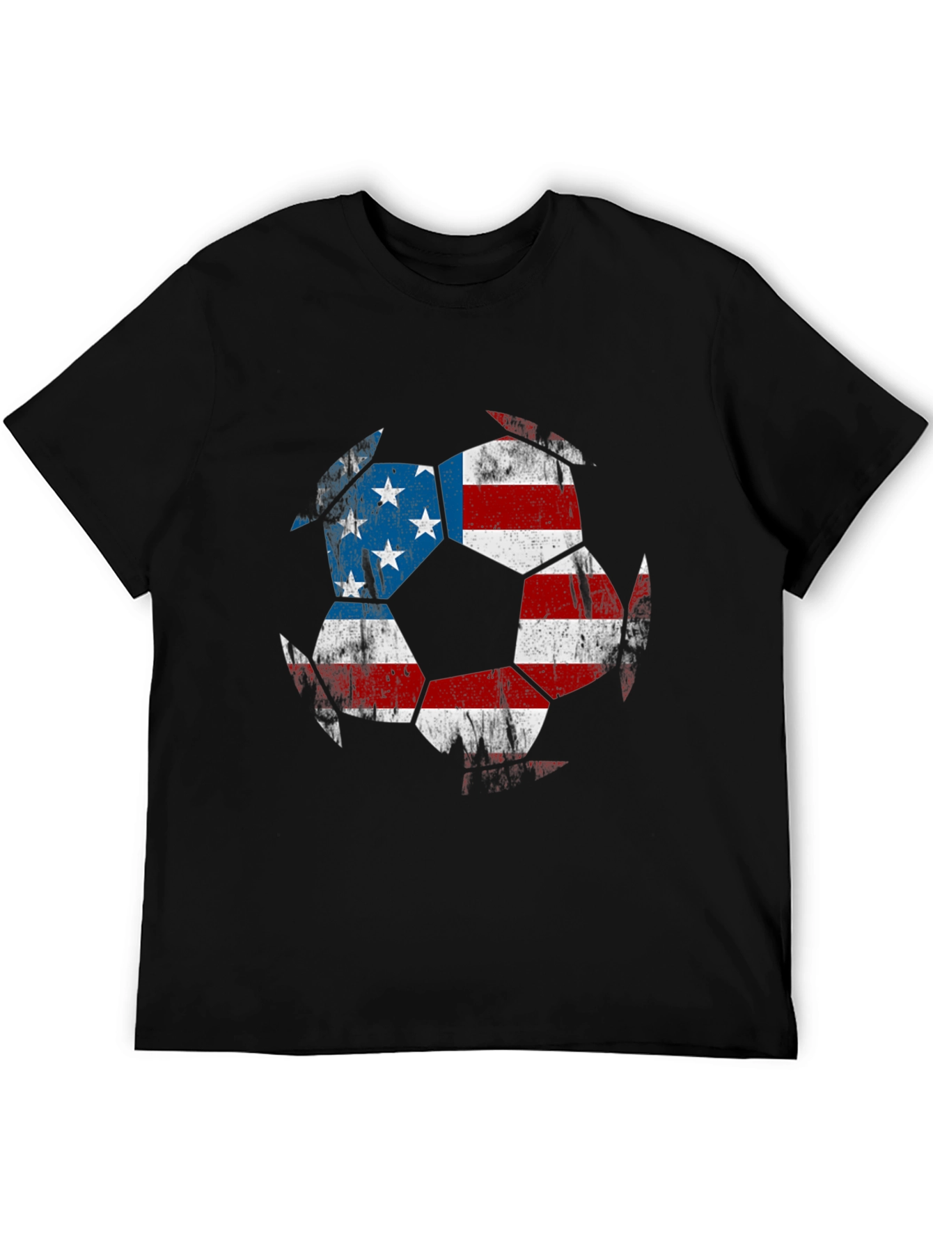 USA Flag Soccer Ball T-Shirt