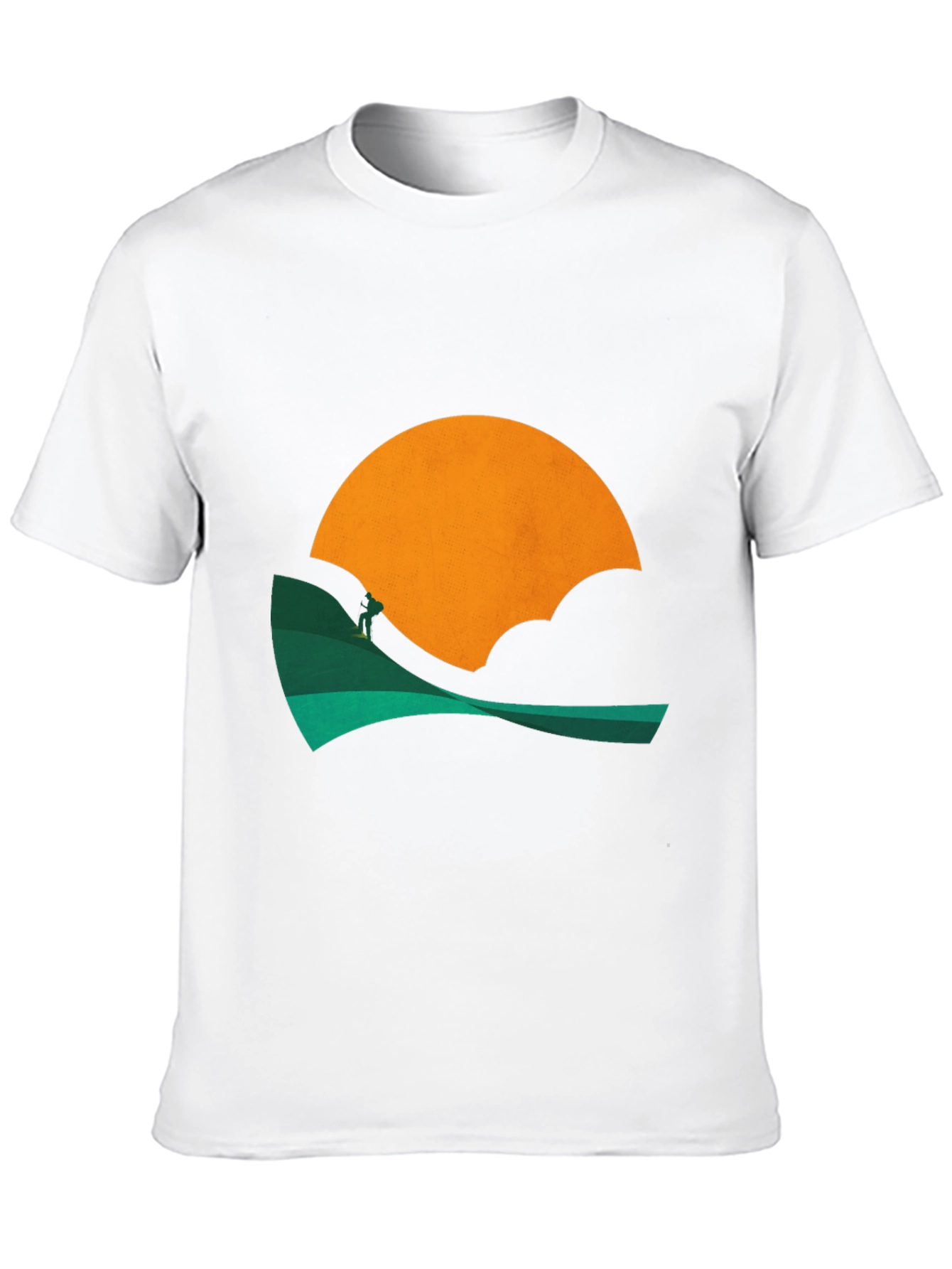 Sunset Hiker Graphic Tee - Black