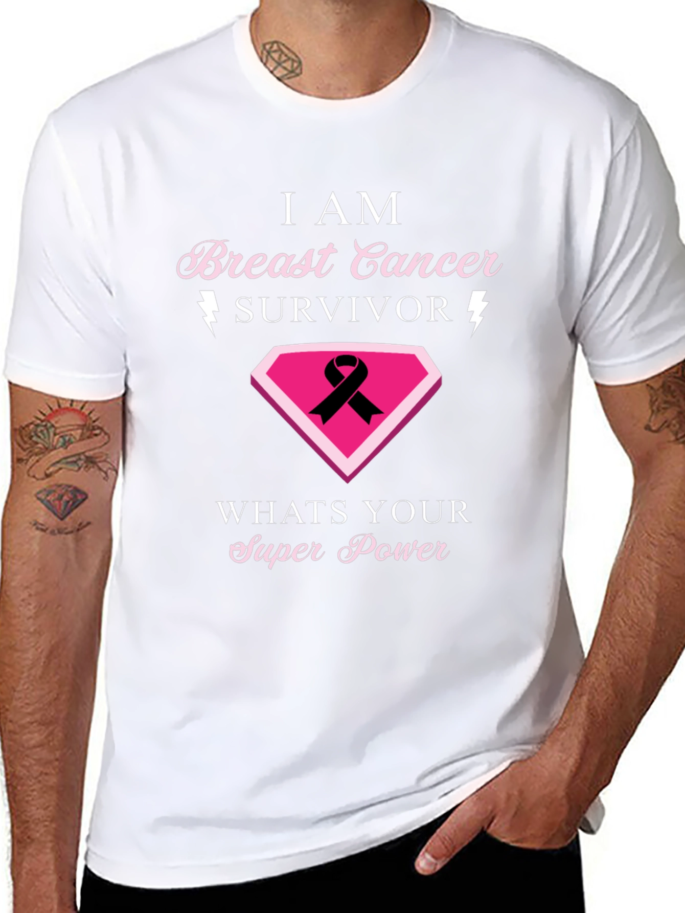 Breast Cancer Survivor Superpower T-Shirt