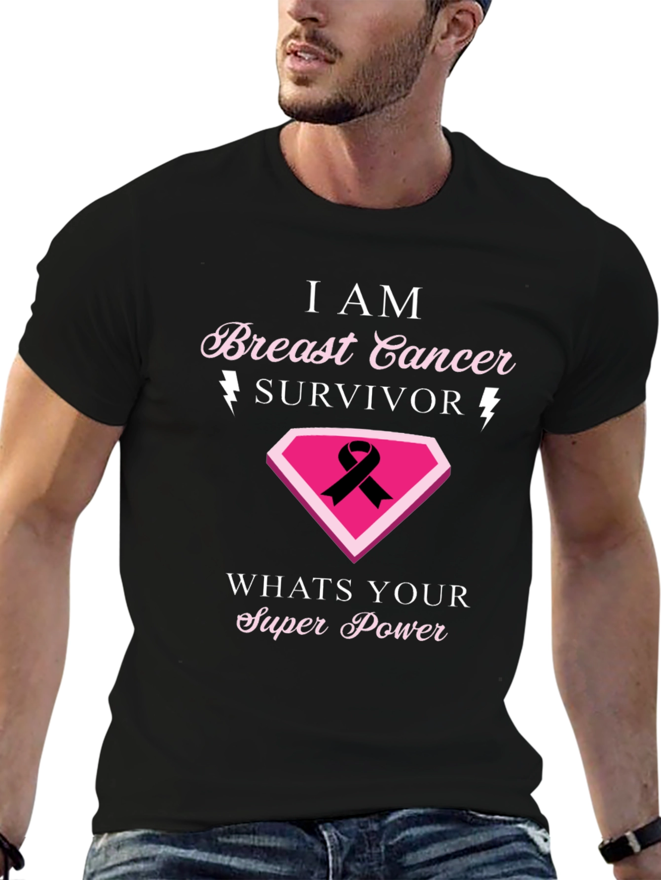 Breast Cancer Survivor Superpower T-Shirt