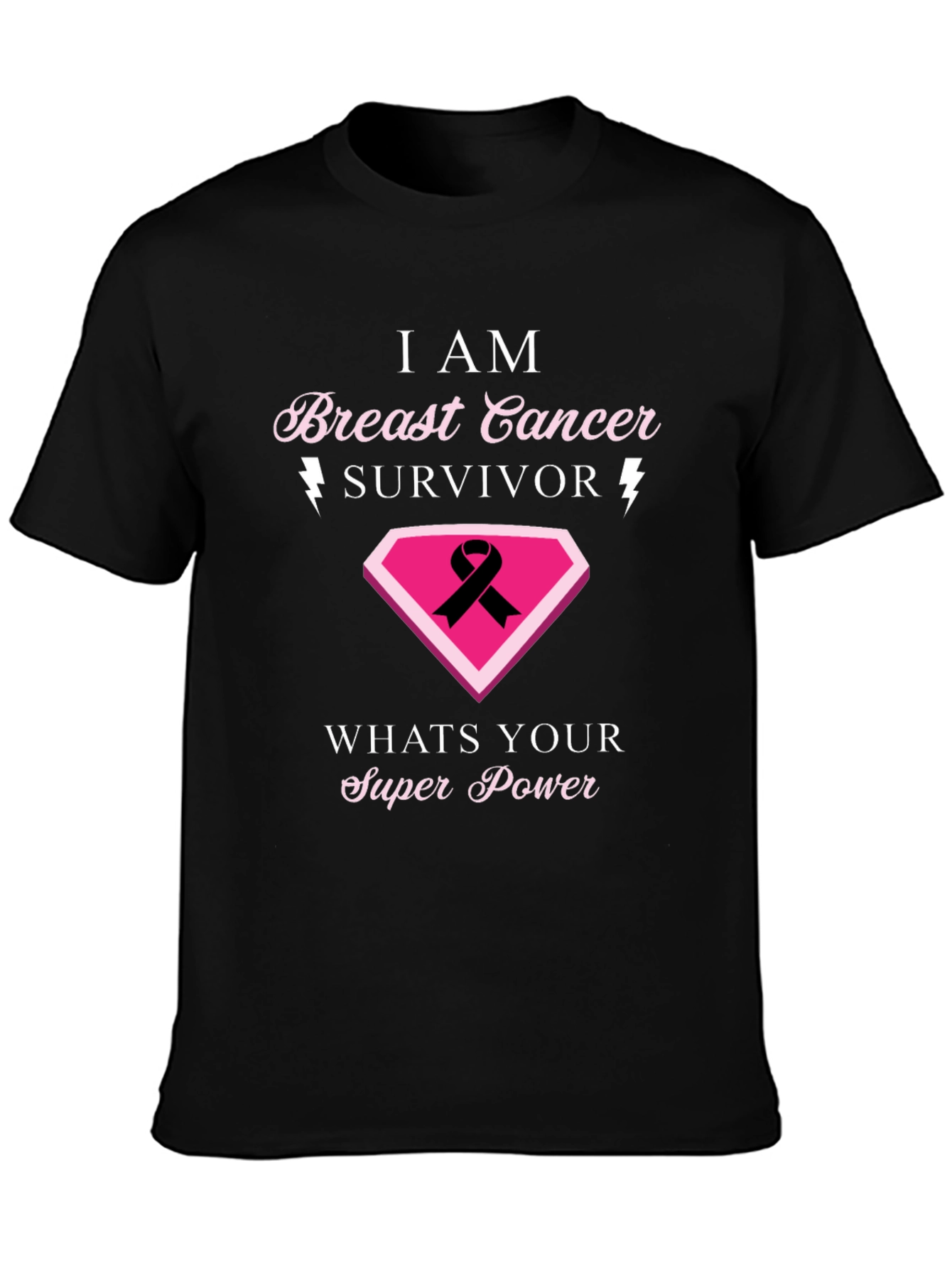 Breast Cancer Survivor Superpower T-Shirt