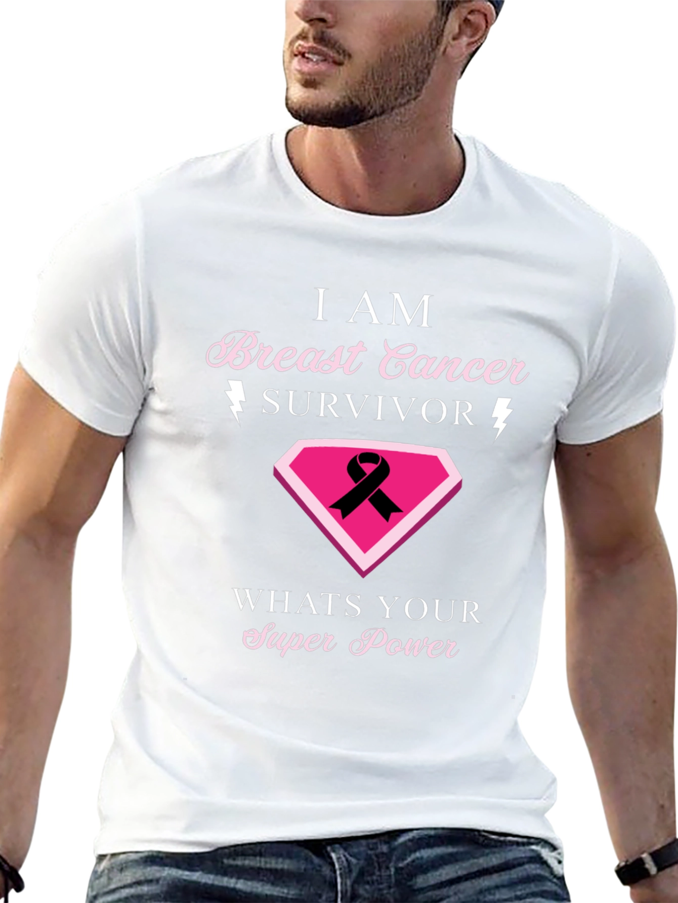 Breast Cancer Survivor Superpower T-Shirt