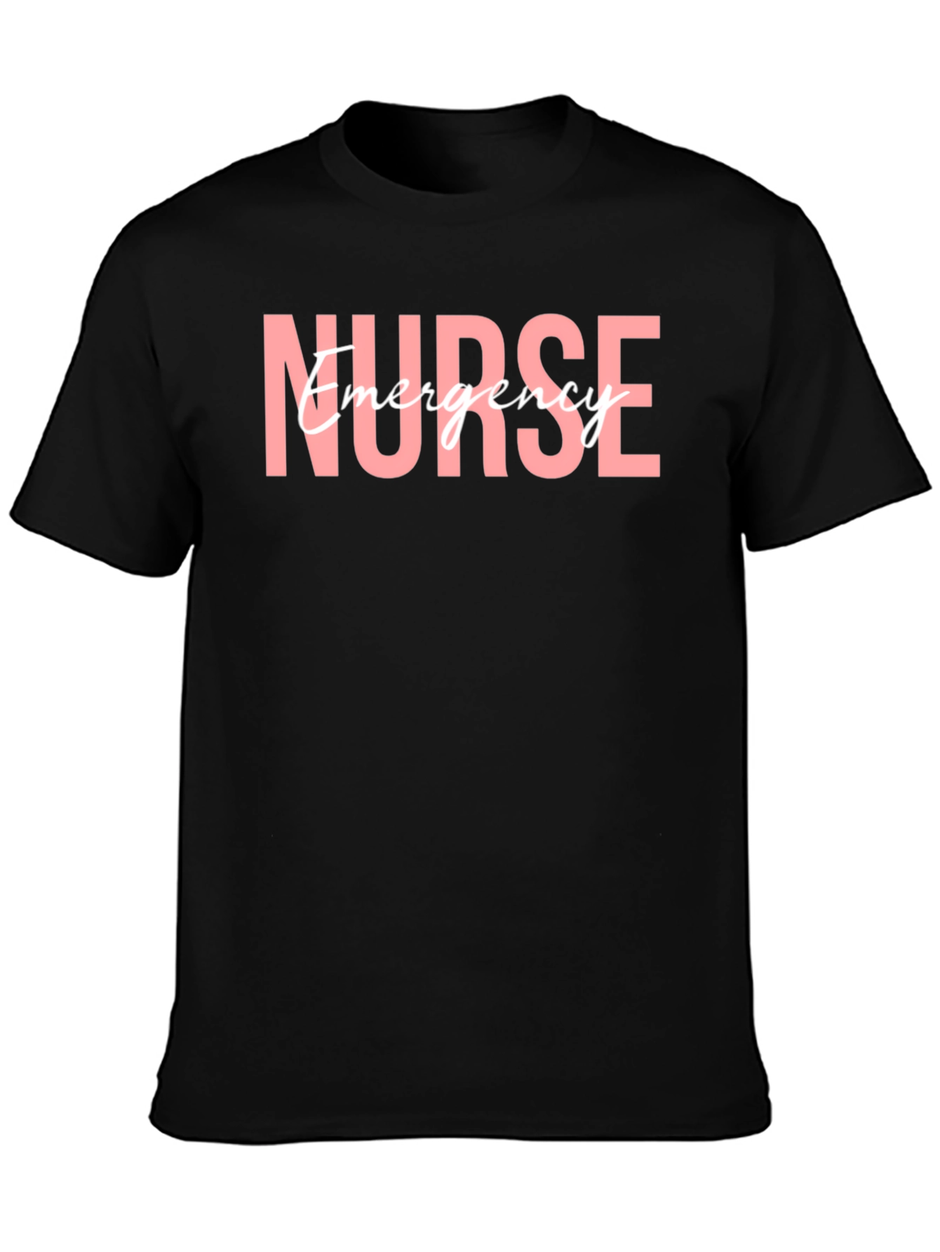 Emergency Nurse Pink Graphic T-Shirt