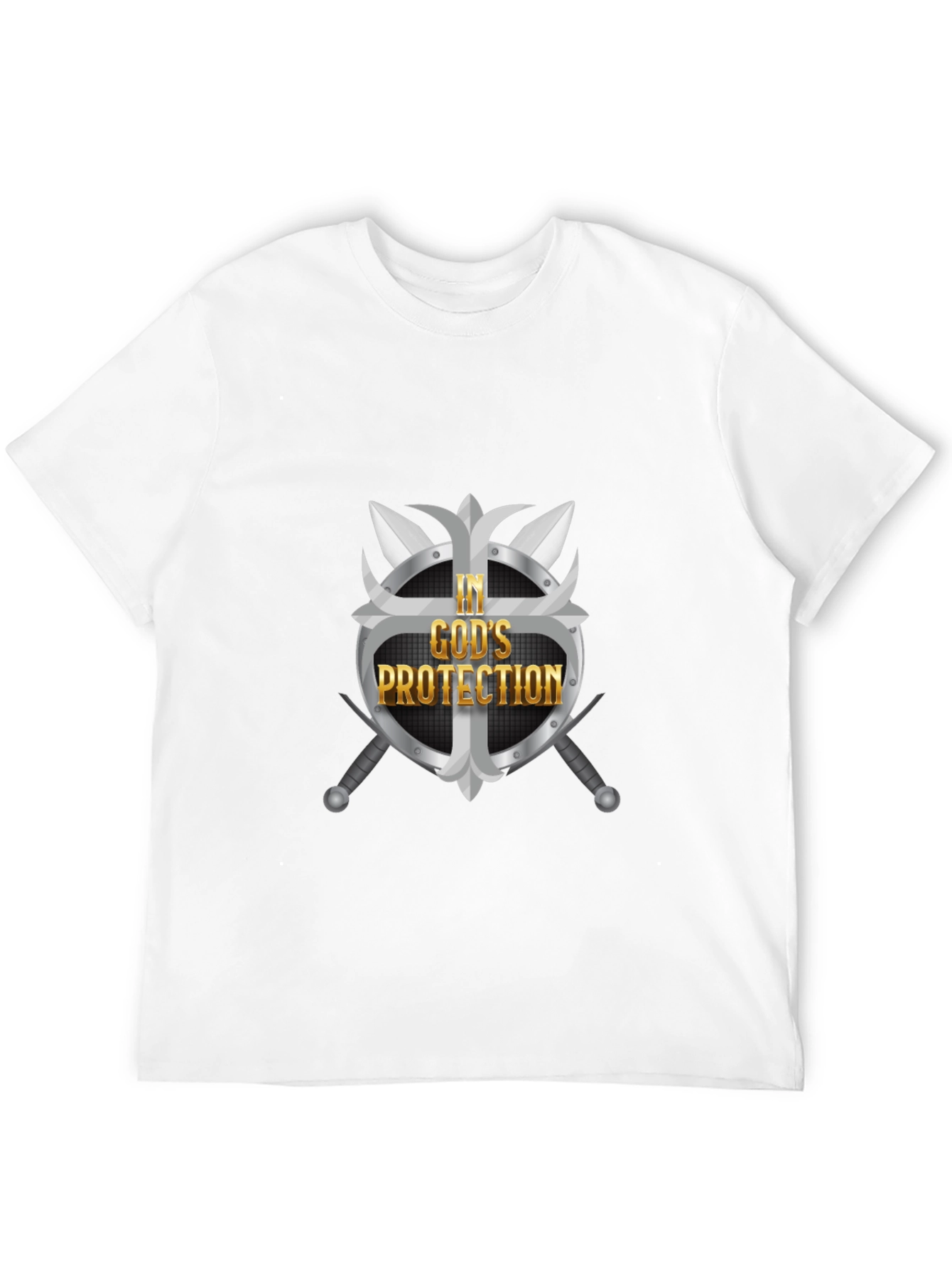 In Gods Protection Graphic Tee - Black