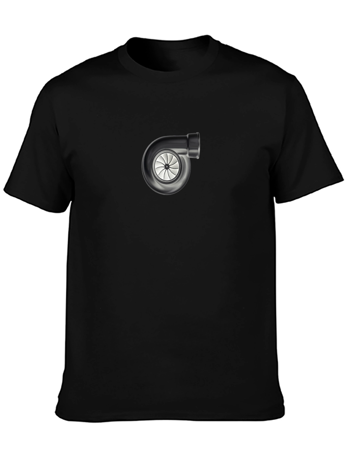 Turbocharged Style: Black Graphic Tee