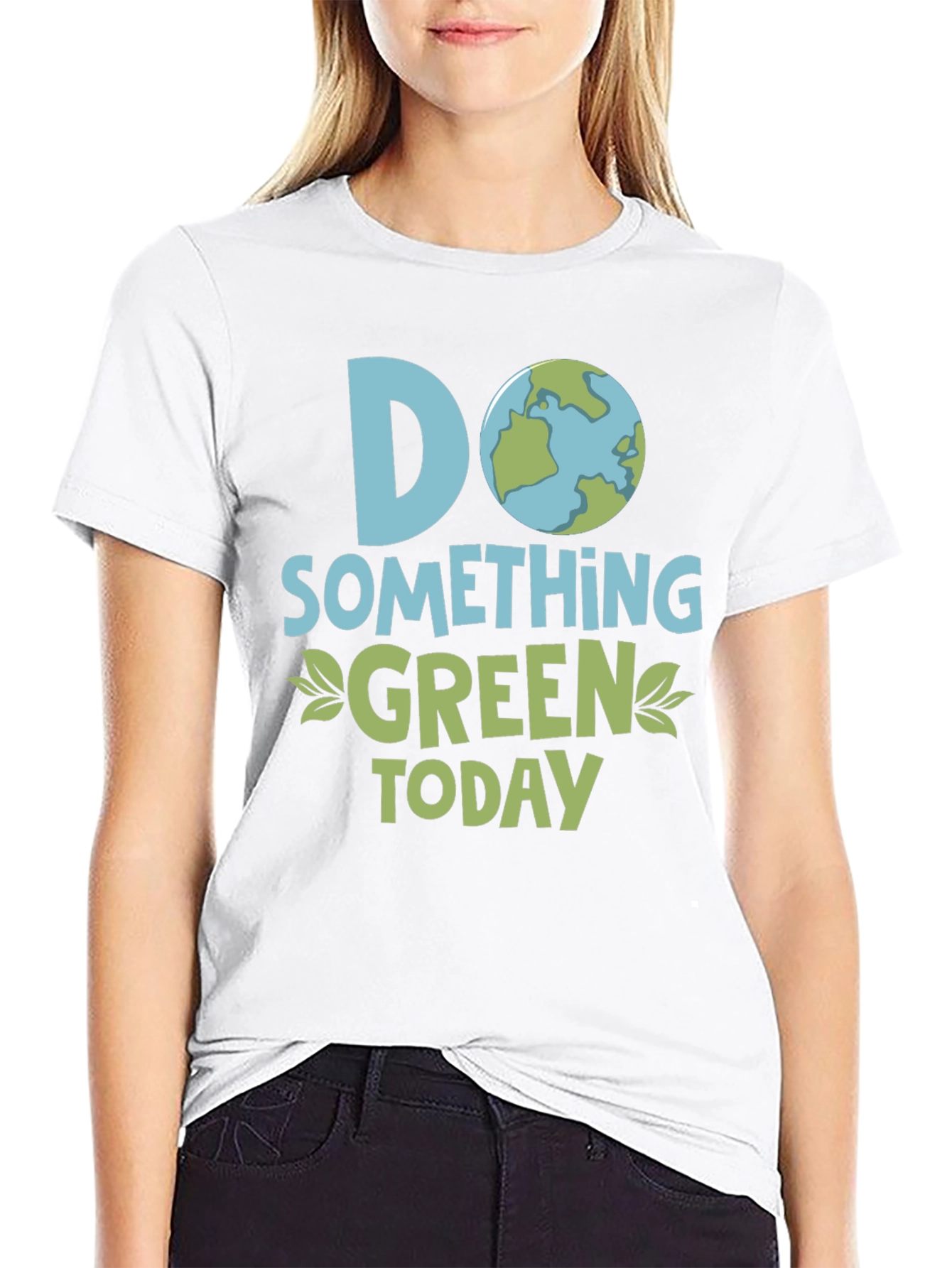 Eco-Friendly Do Something Green Graphic T-Shirt