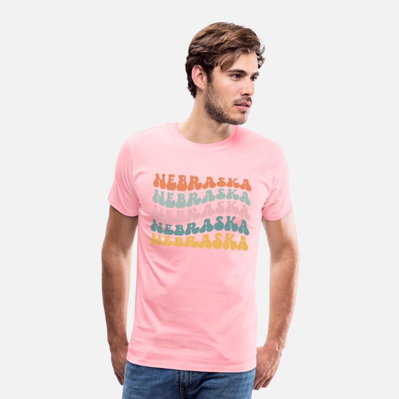 Nebraska State Nebraskan Pride Groovy Retro