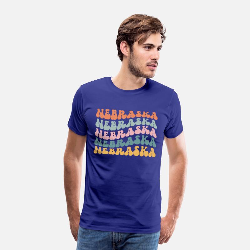 Nebraska State Nebraskan Pride Groovy Retro