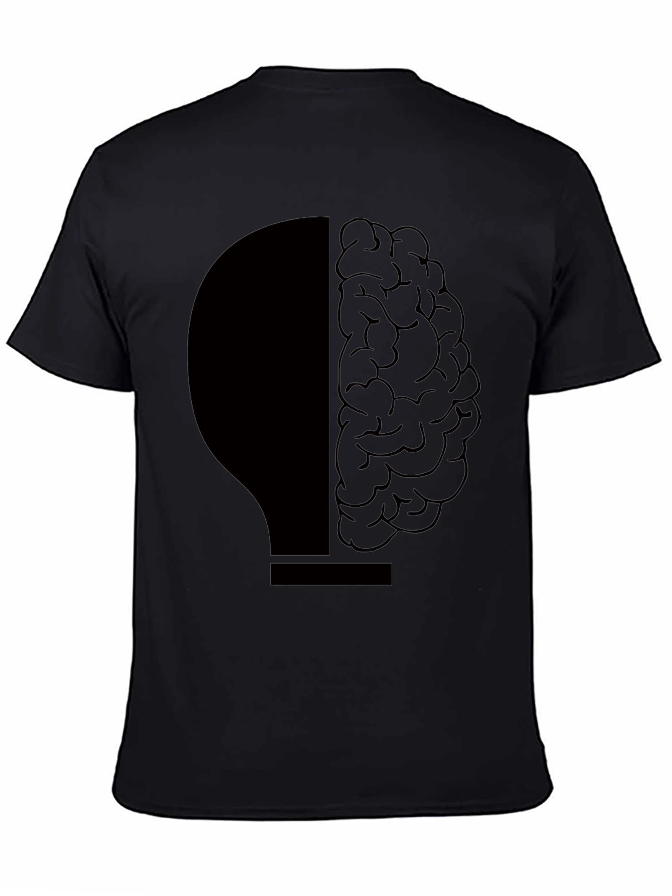 Brain Lightbulb Tee - Smart Idea Shirt