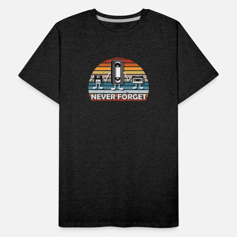 Never Forget Tee Funny Videocassette Floppy Disk