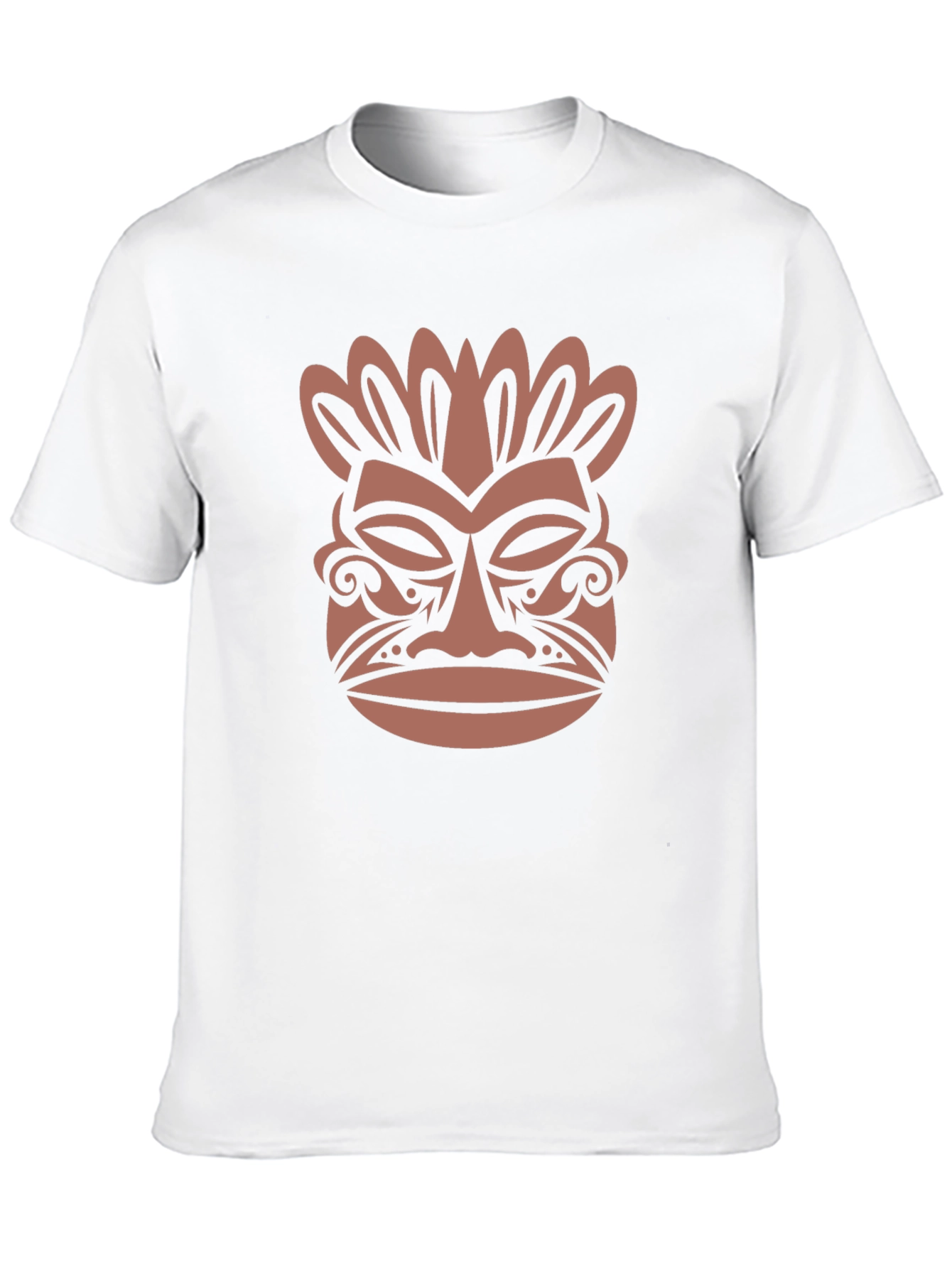 Tribal Mask Graphic Tee - Stylish & Unique Design