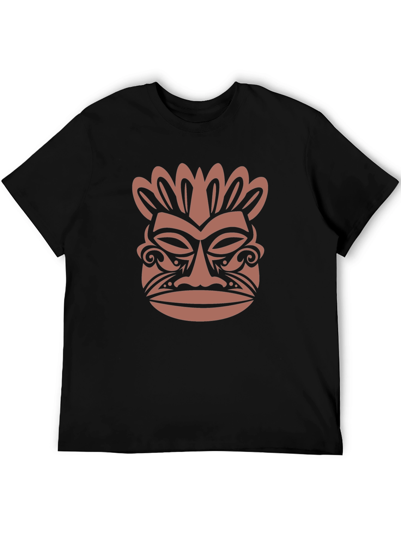 Tribal Mask Graphic Tee - Stylish & Unique Design