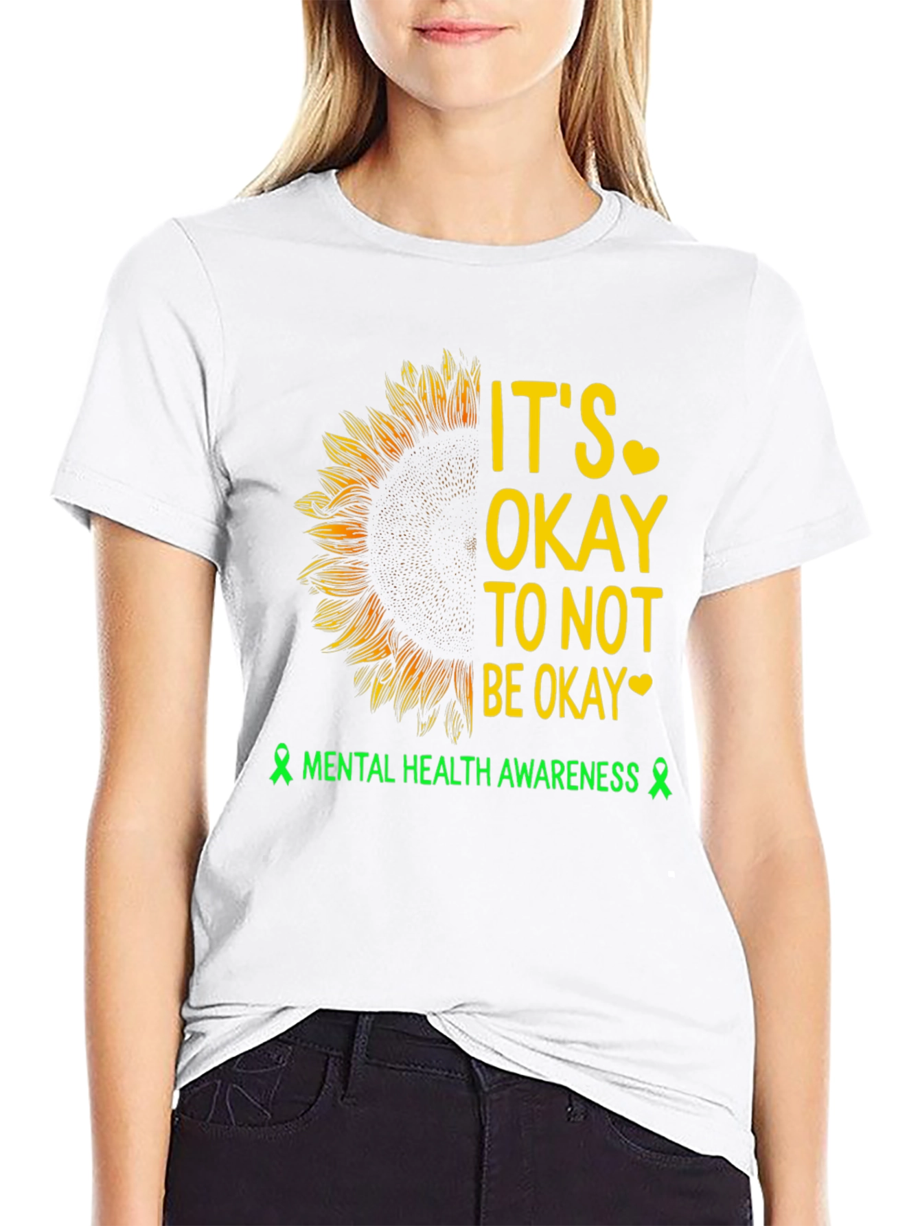 Mental Health Awareness Sunflower T-Shirt