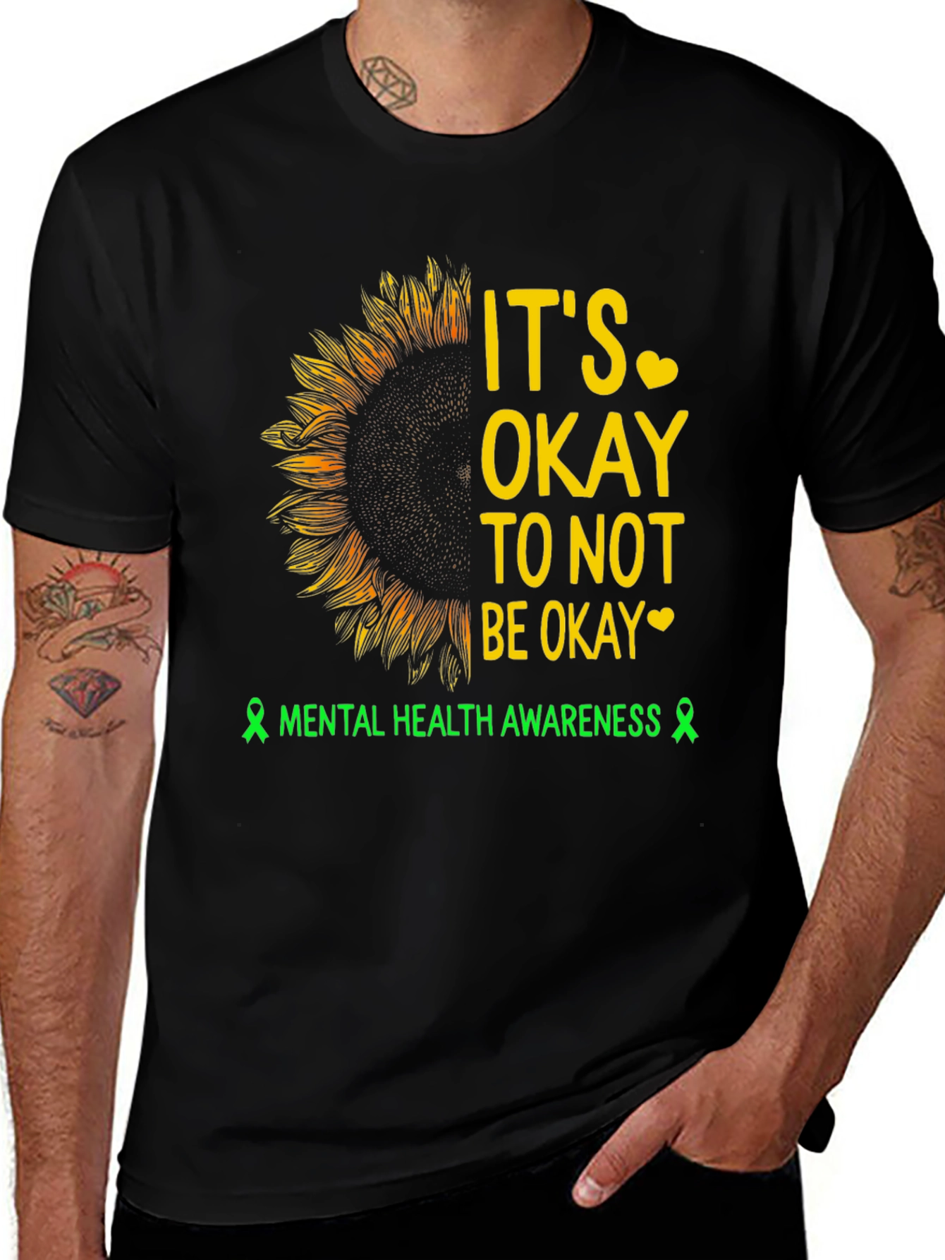 Mental Health Awareness Sunflower T-Shirt