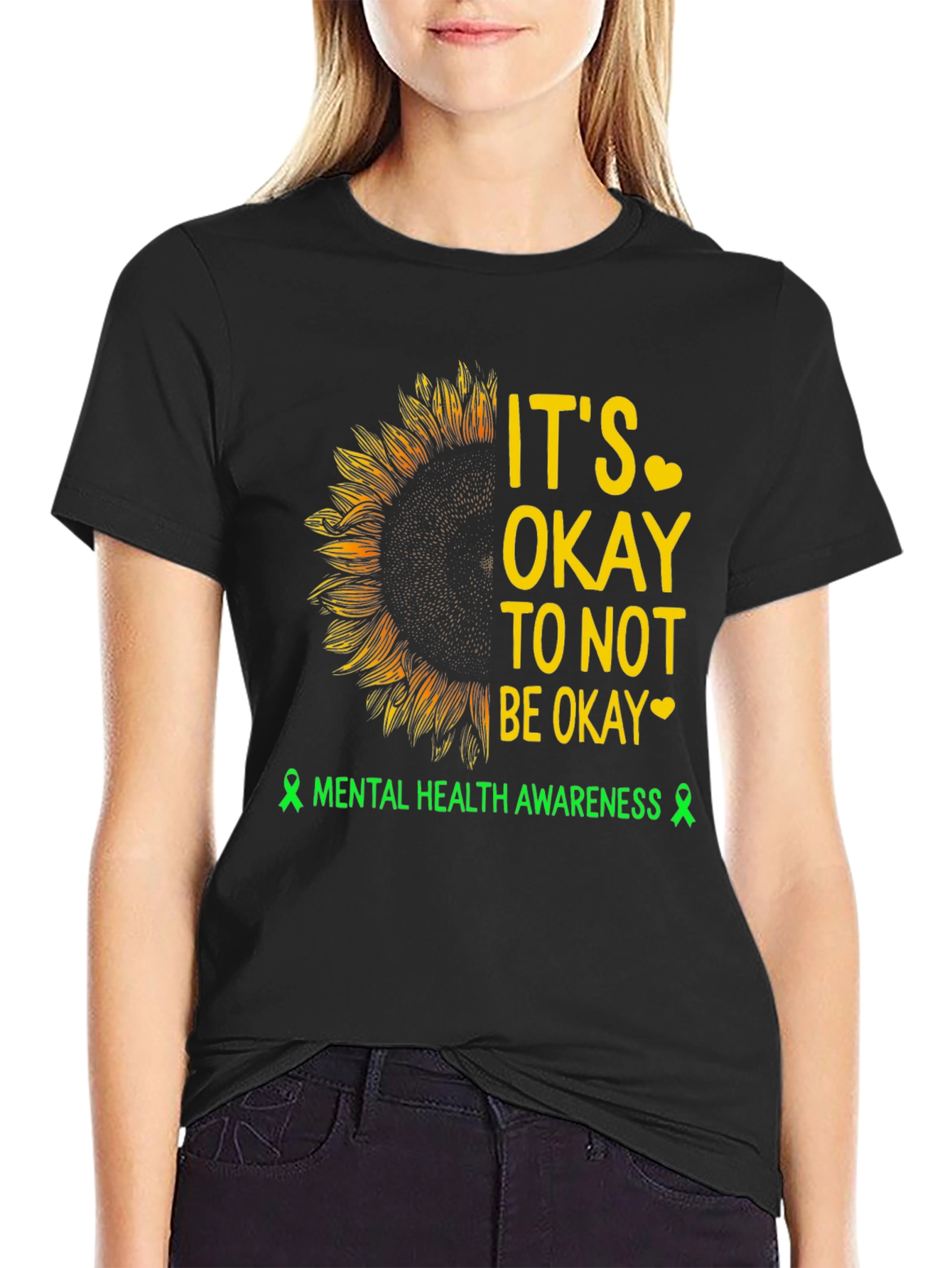 Mental Health Awareness Sunflower T-Shirt