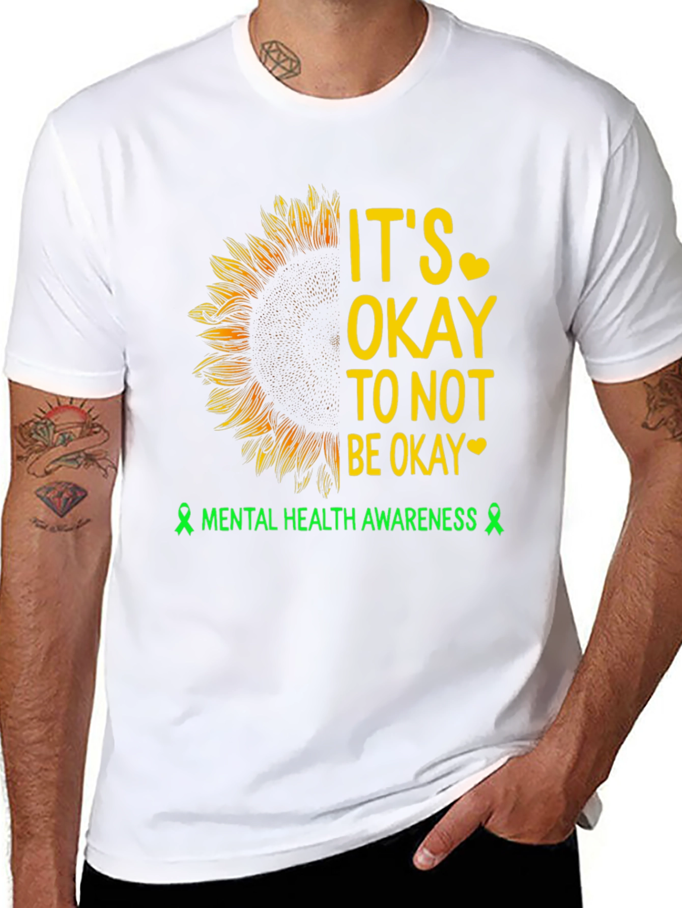 Mental Health Awareness Sunflower T-Shirt