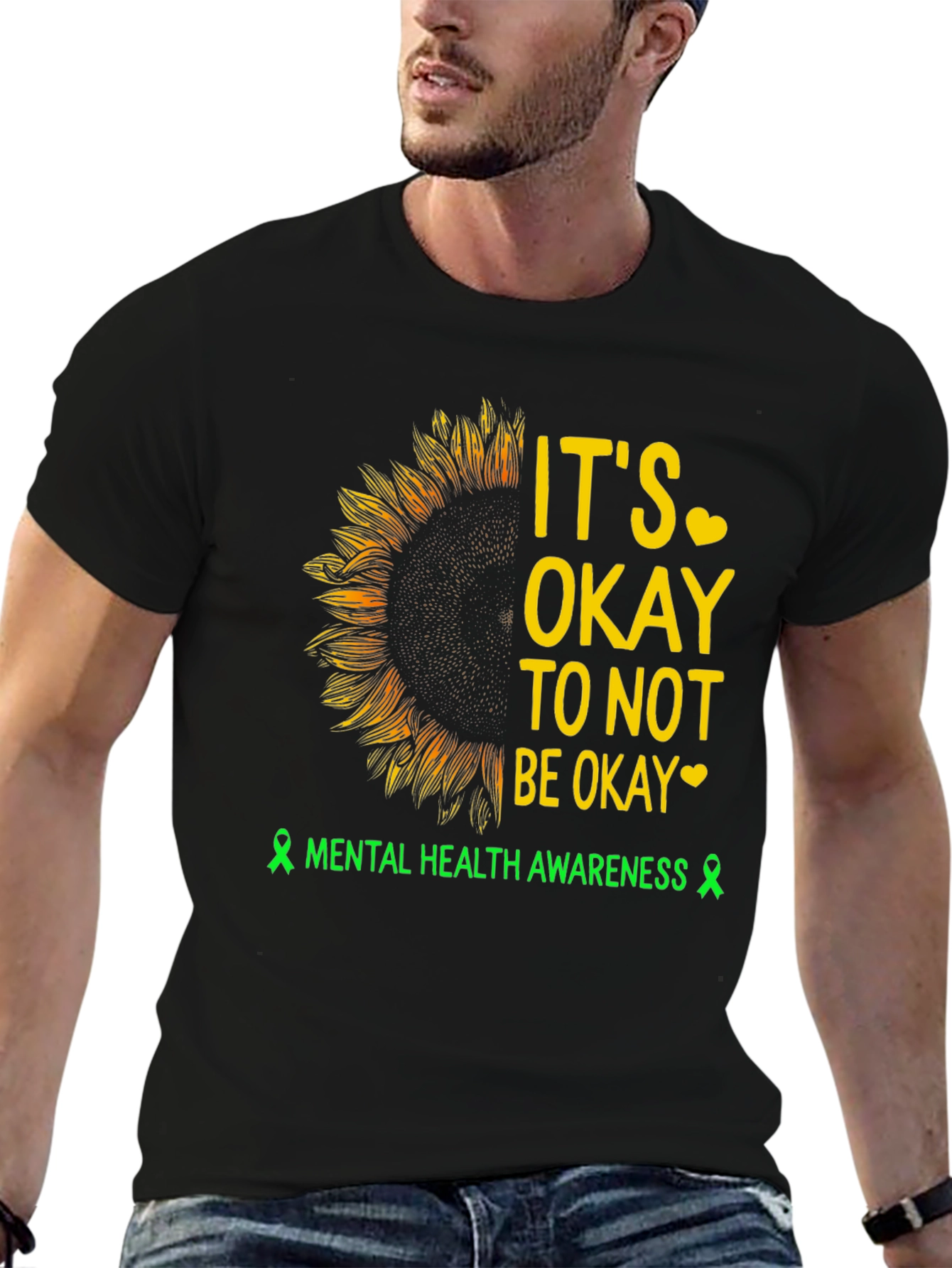 Mental Health Awareness Sunflower T-Shirt