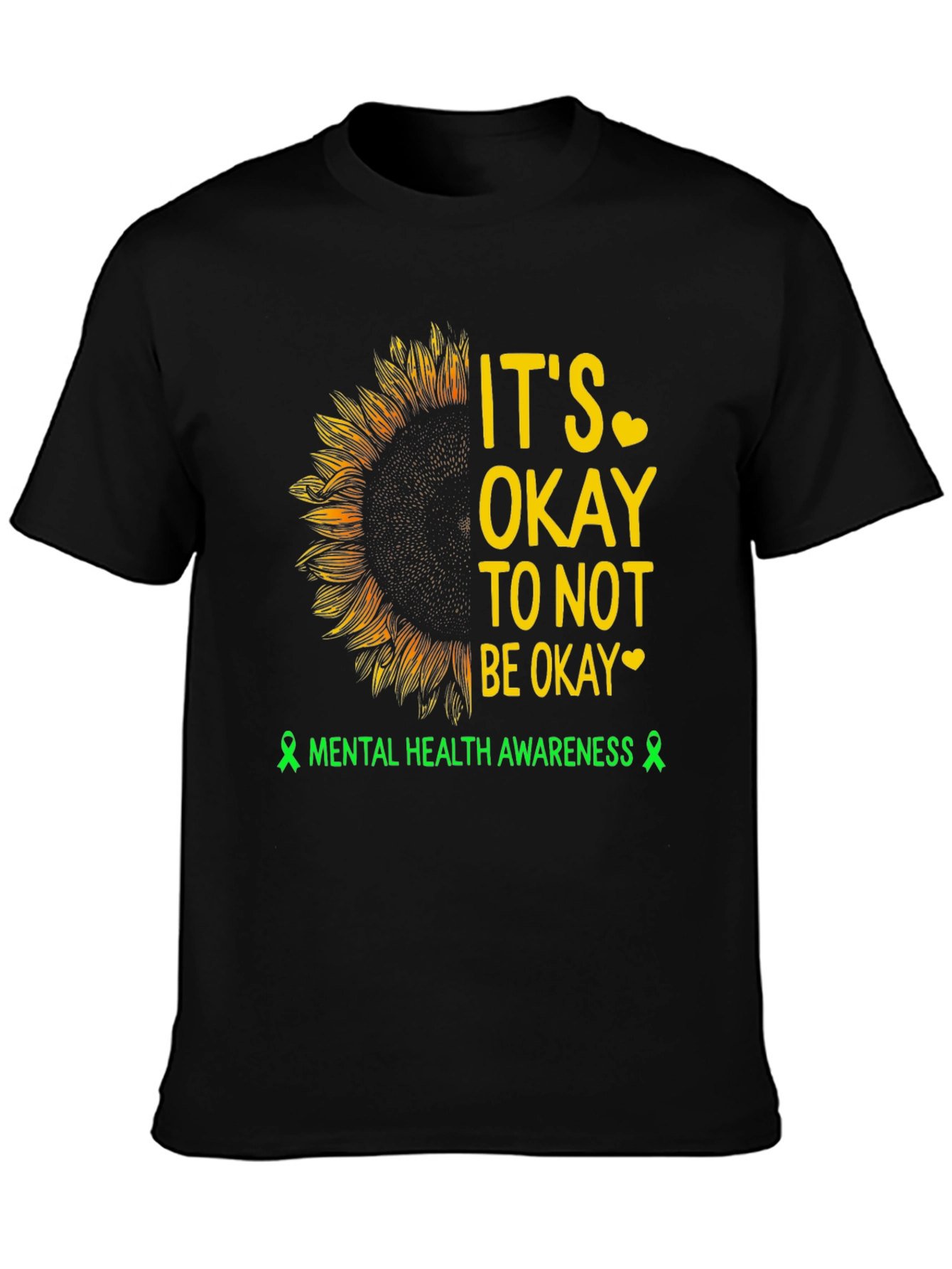 Mental Health Awareness Sunflower T-Shirt