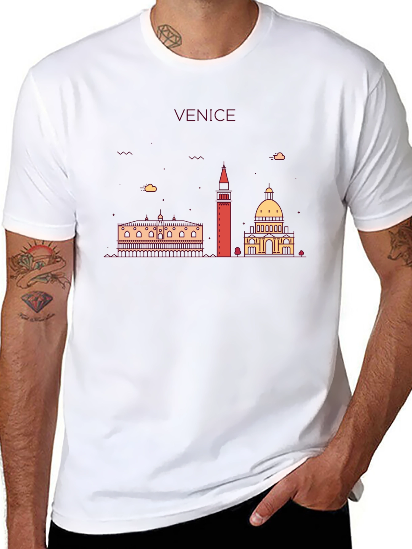 Venice Skyline Graphic T-Shirt