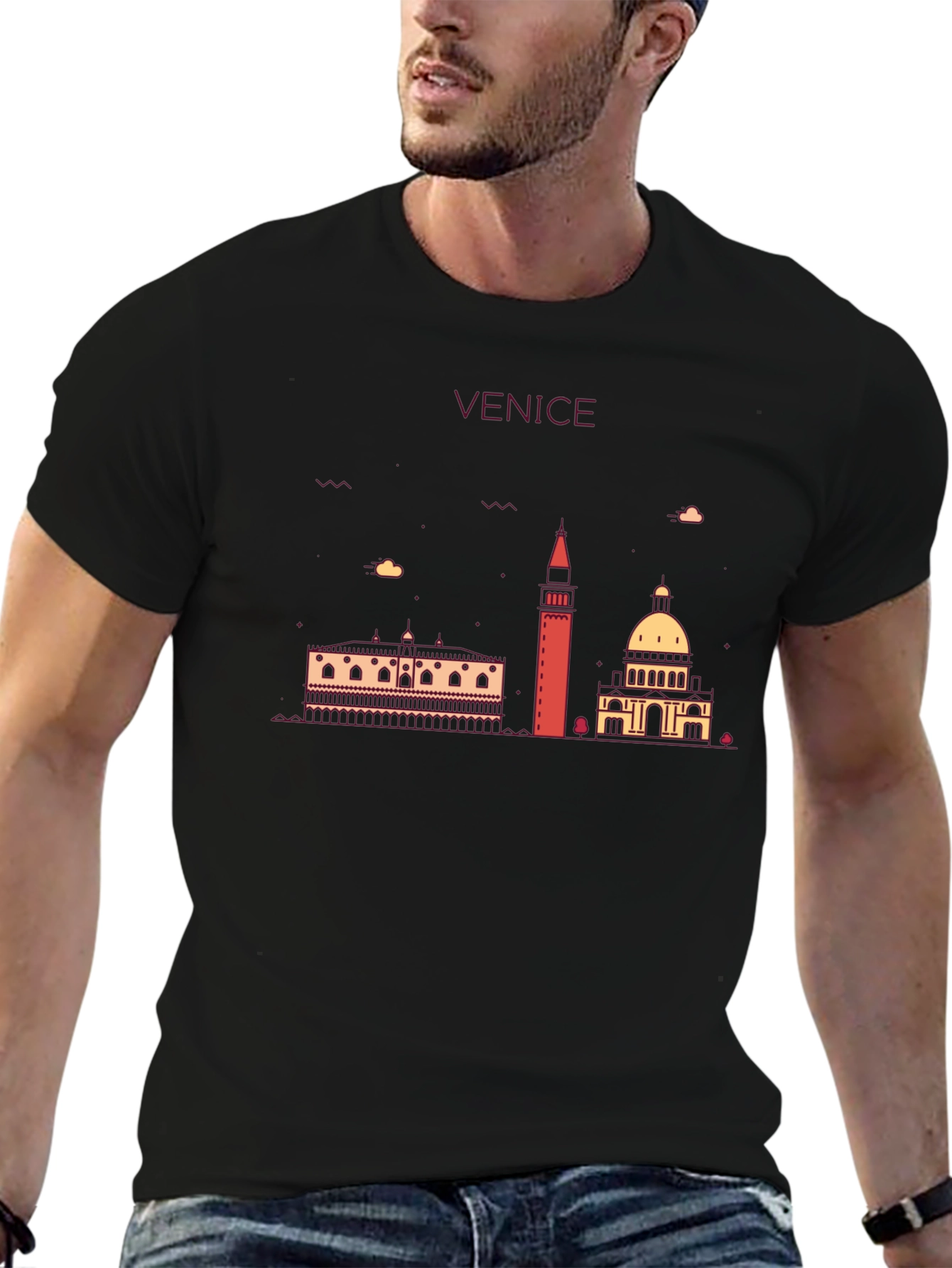 Venice Skyline Graphic T-Shirt