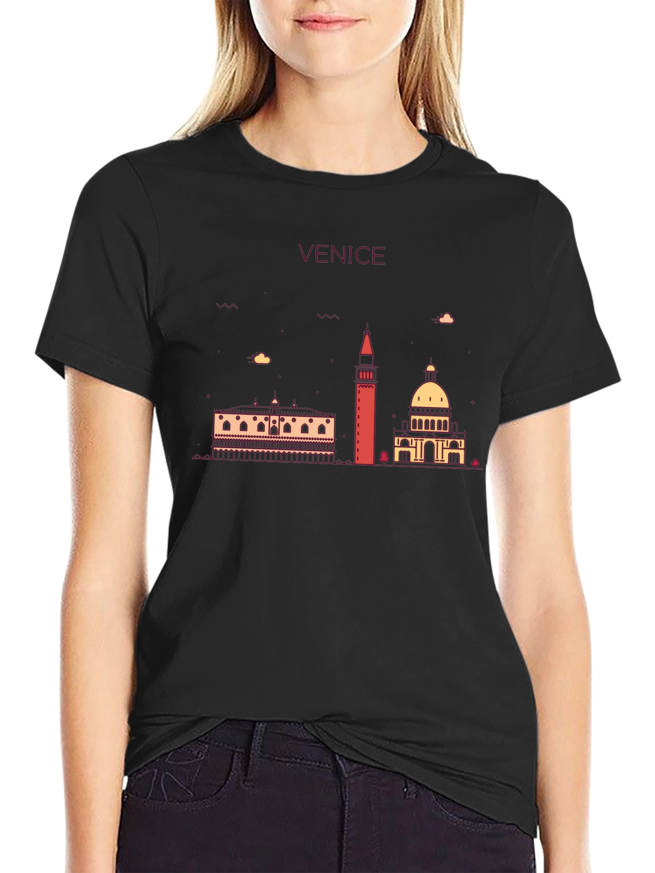 Venice Skyline Graphic T-Shirt