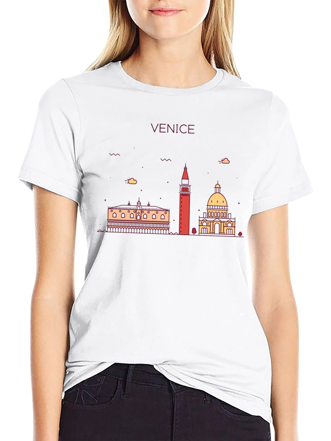 Venice Skyline Graphic T-Shirt