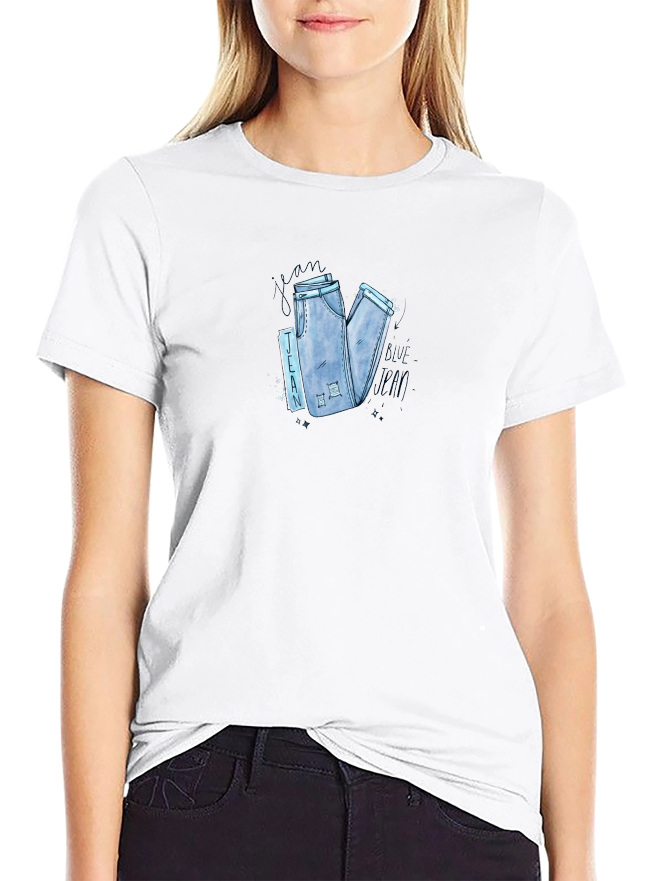Graphic Jeans T-Shirt | Cool Casual Wear