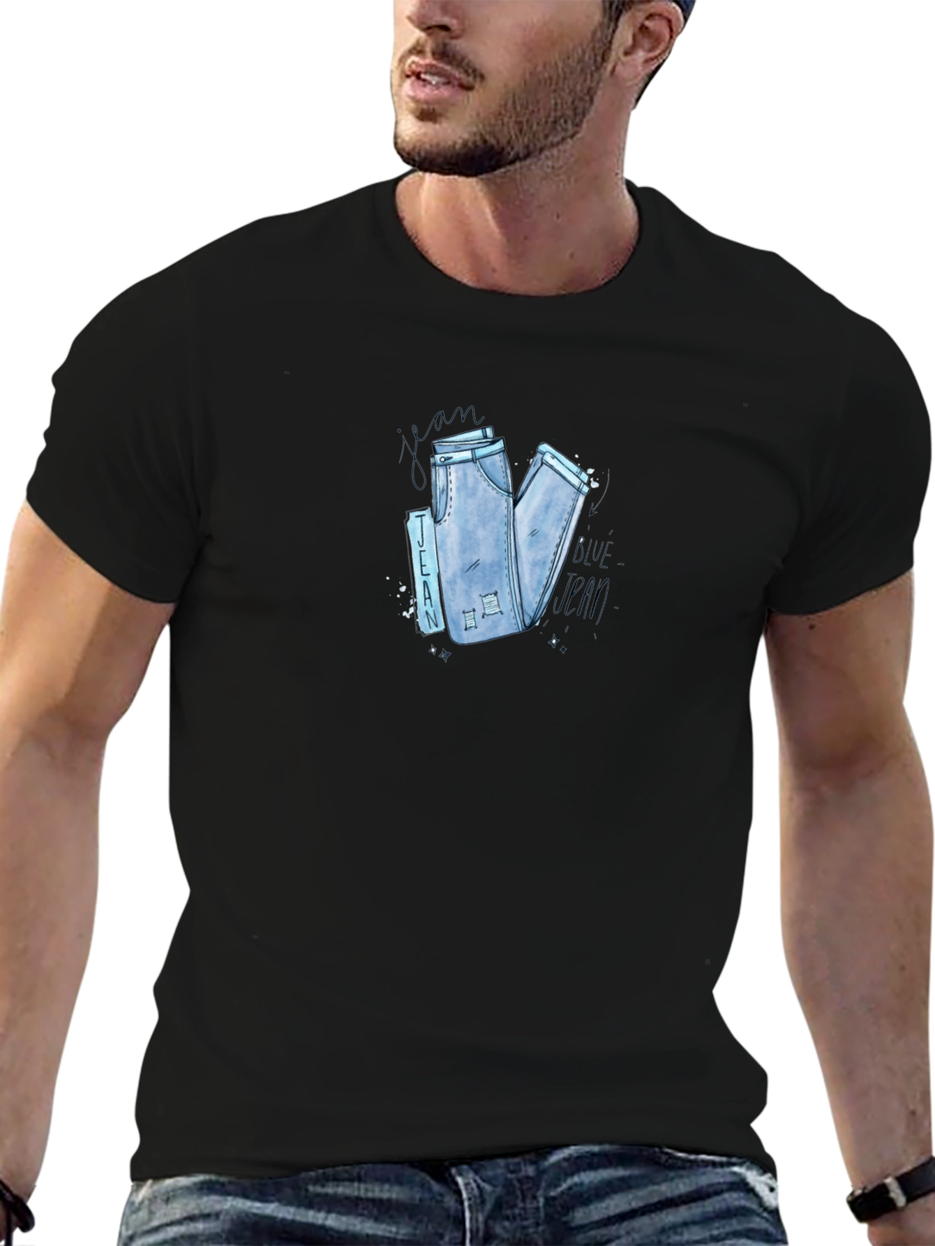 Graphic Jeans T-Shirt | Cool Casual Wear