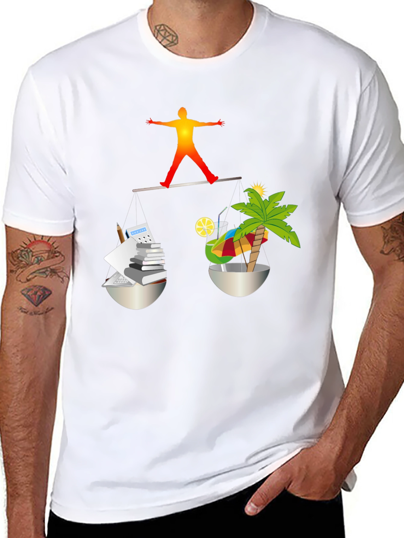Work-Life Balance T-Shirt - Balancing Act Tee