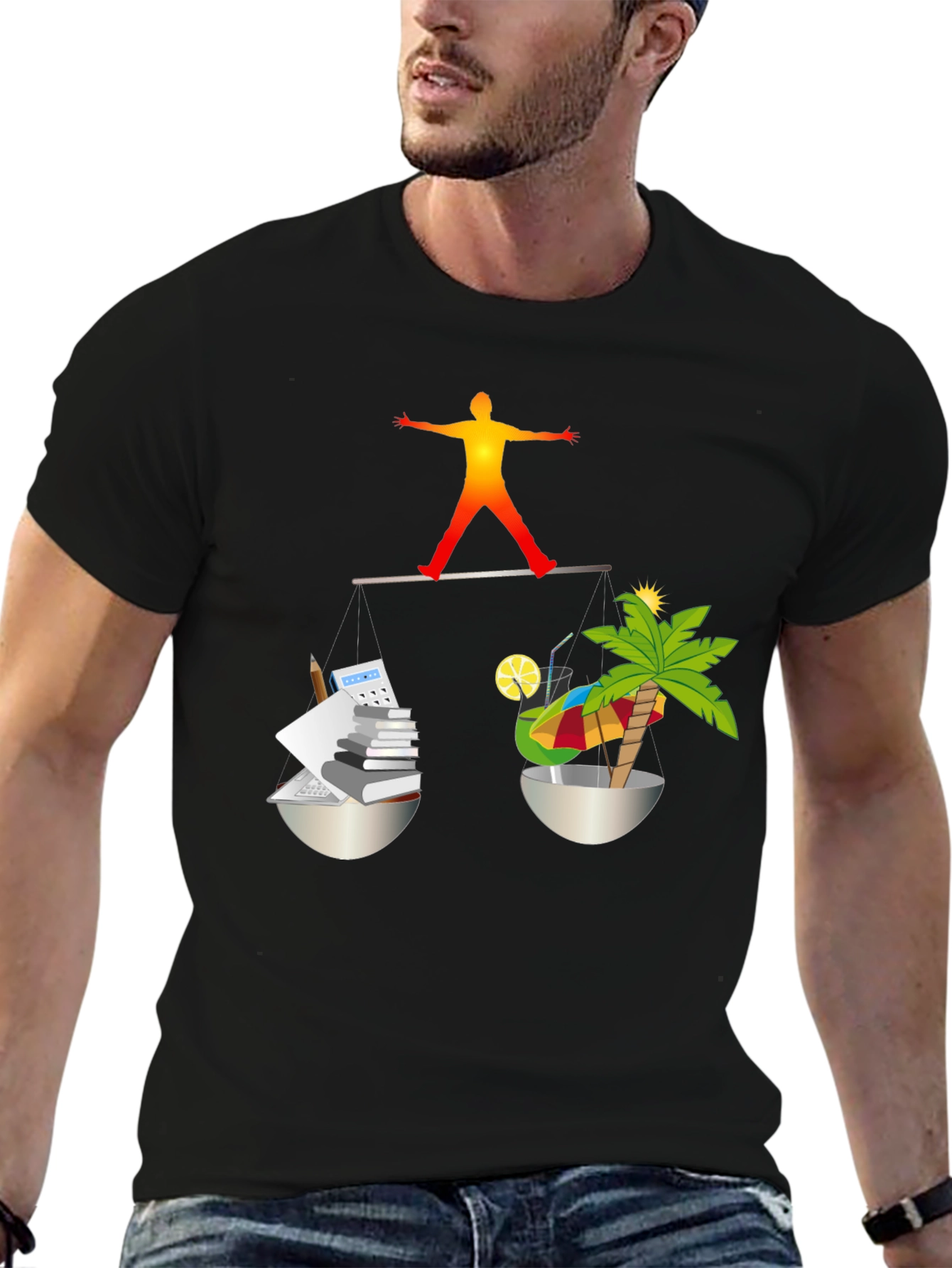 Work-Life Balance T-Shirt - Balancing Act Tee