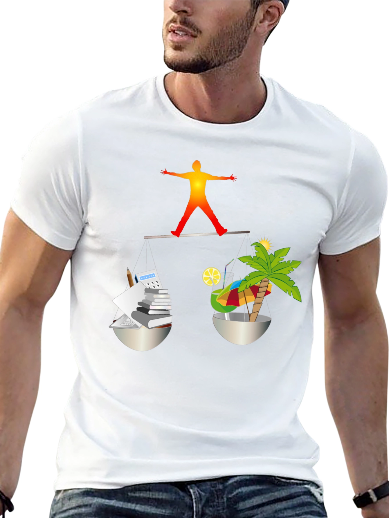 Work-Life Balance T-Shirt - Balancing Act Tee