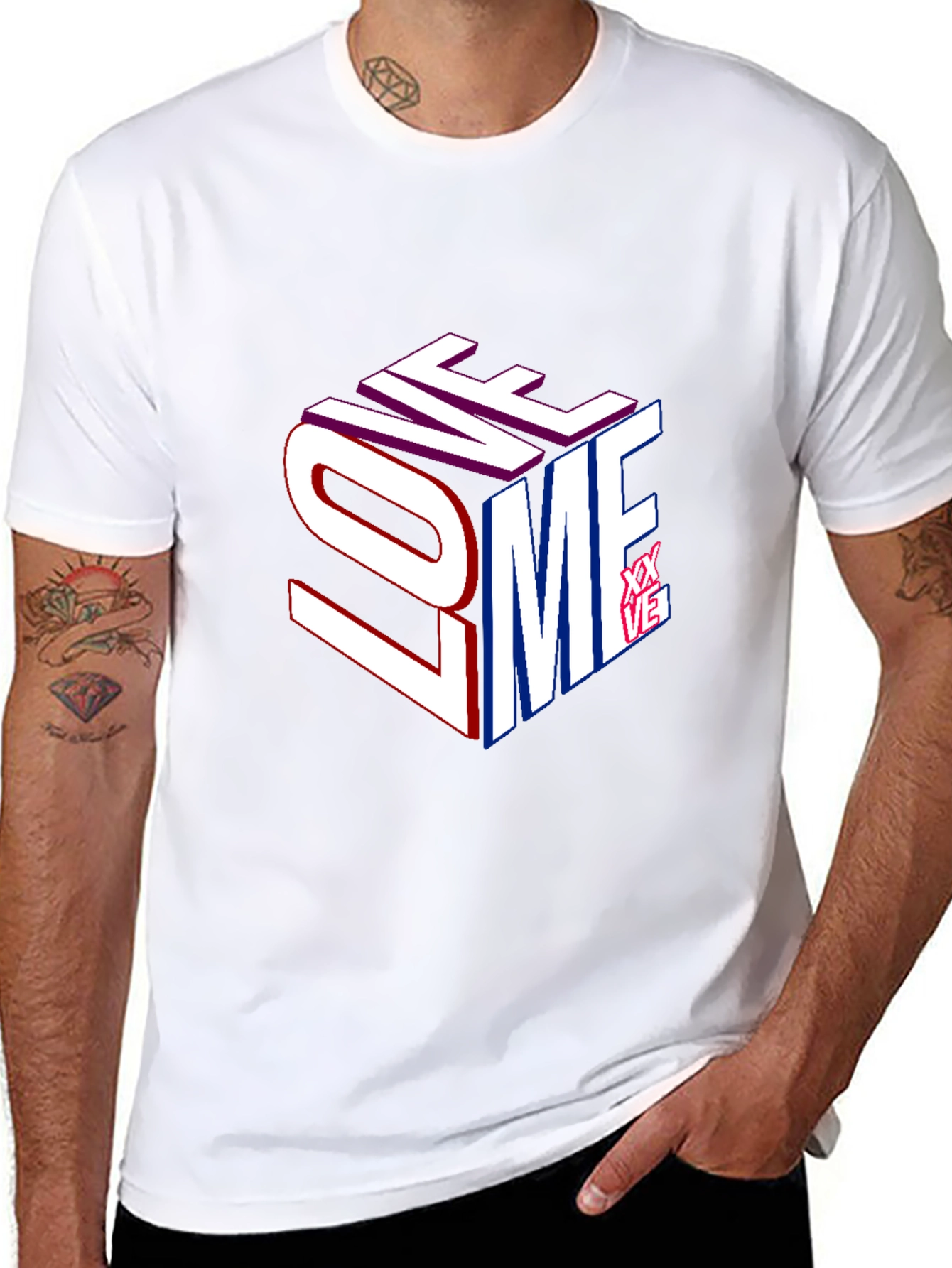 Love Me Graphic Print T-Shirt