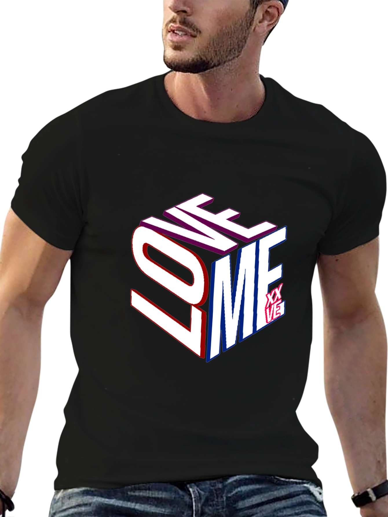 Love Me Graphic Print T-Shirt