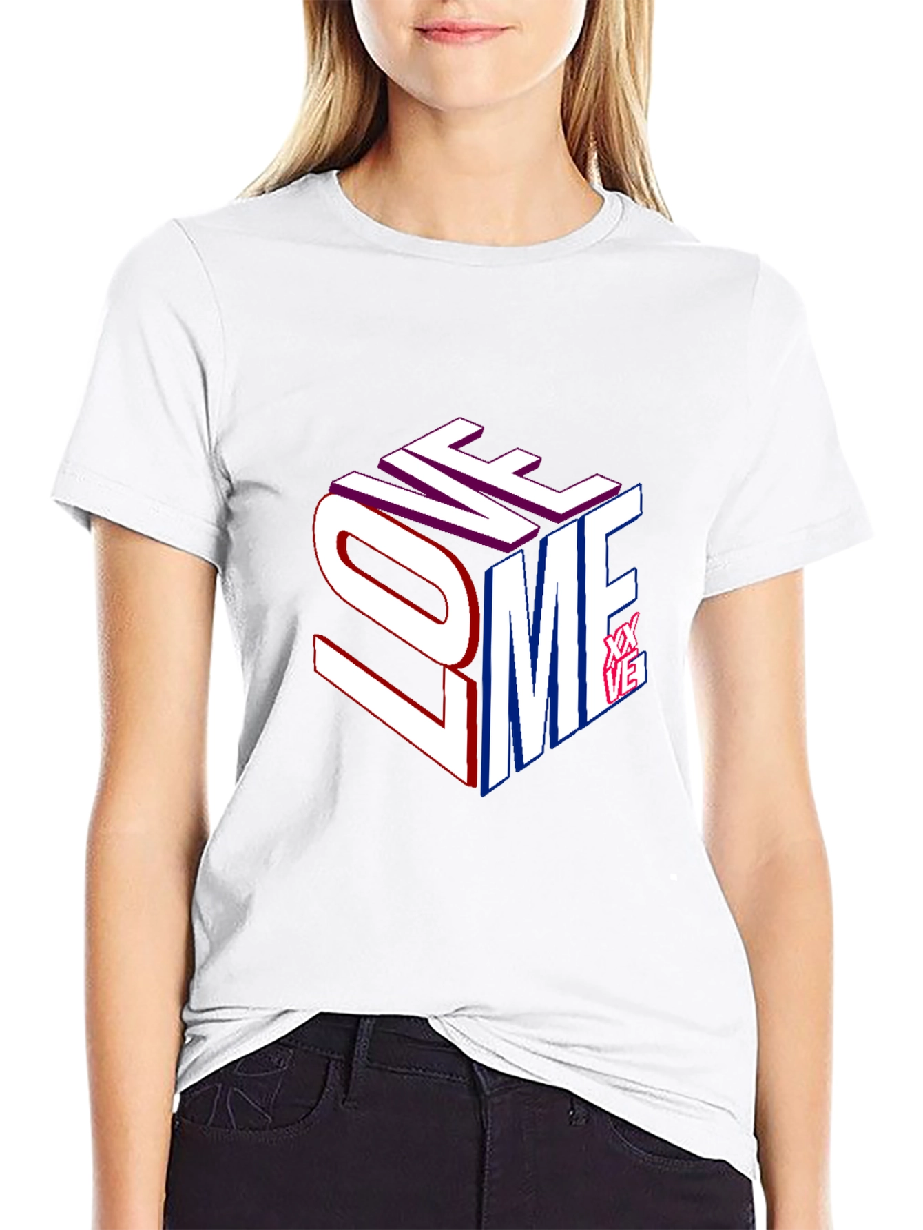 Love Me Graphic Print T-Shirt