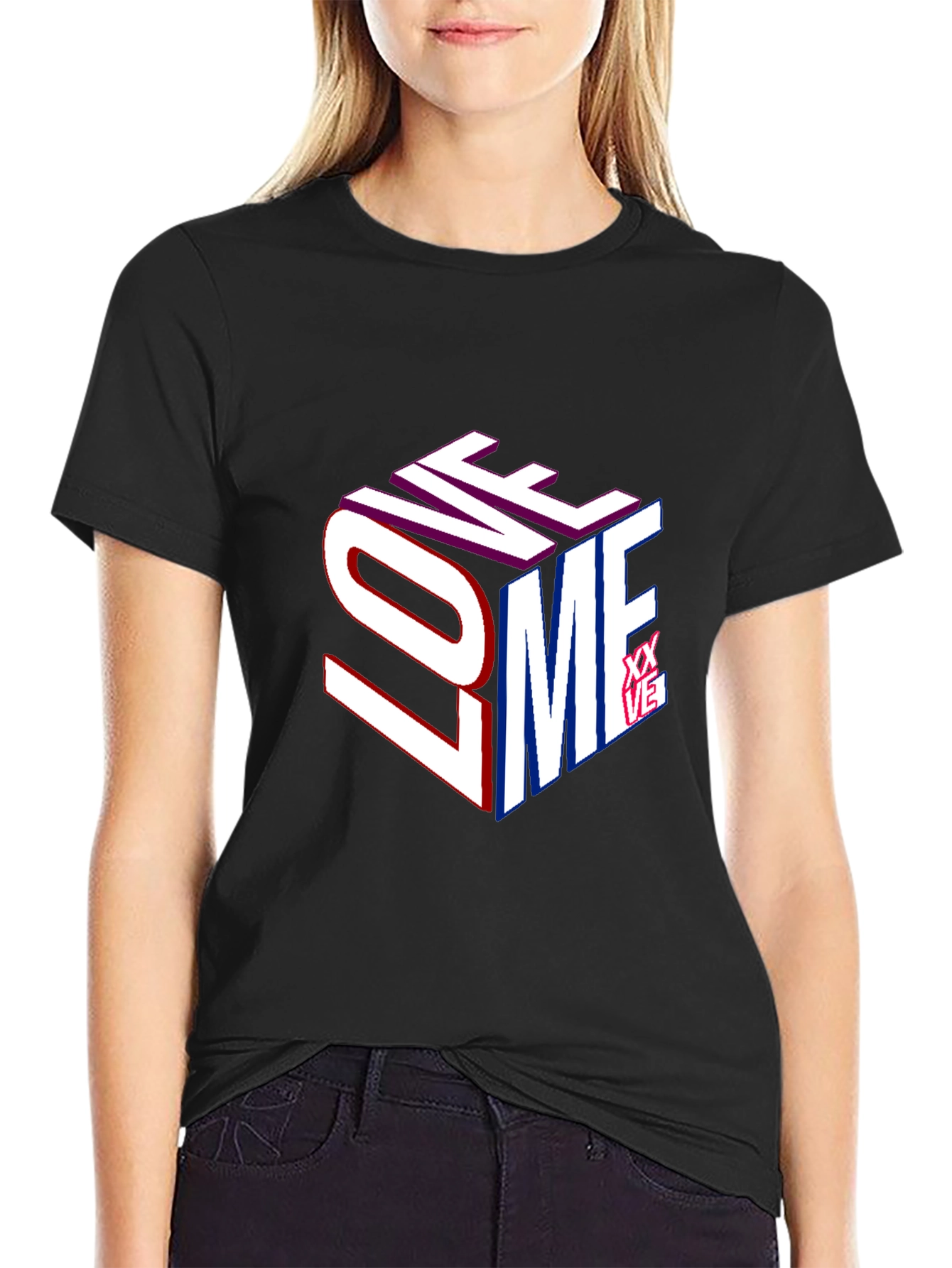 Love Me Graphic Print T-Shirt
