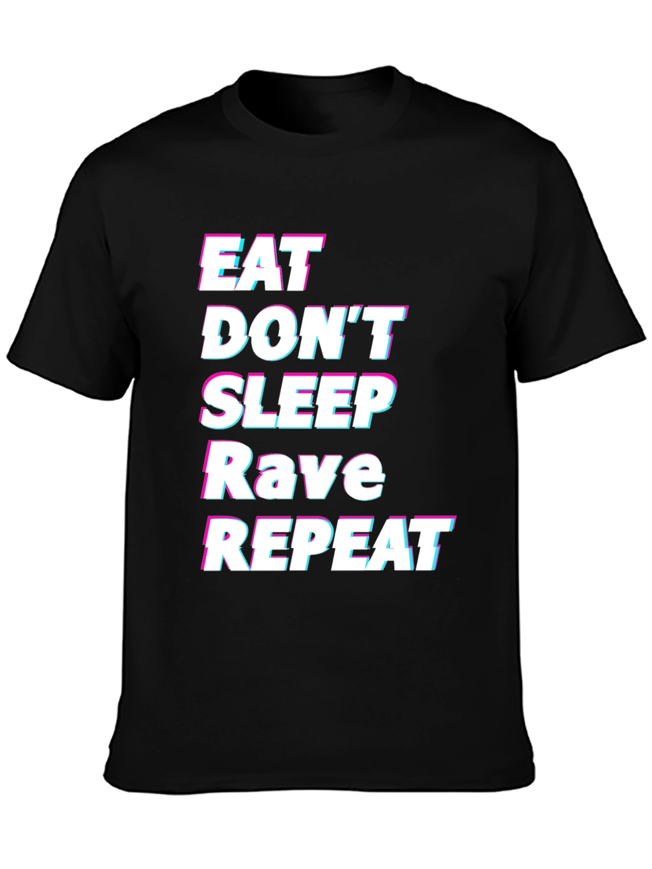 Eat Sleep Rave Repeat Graphic Tee